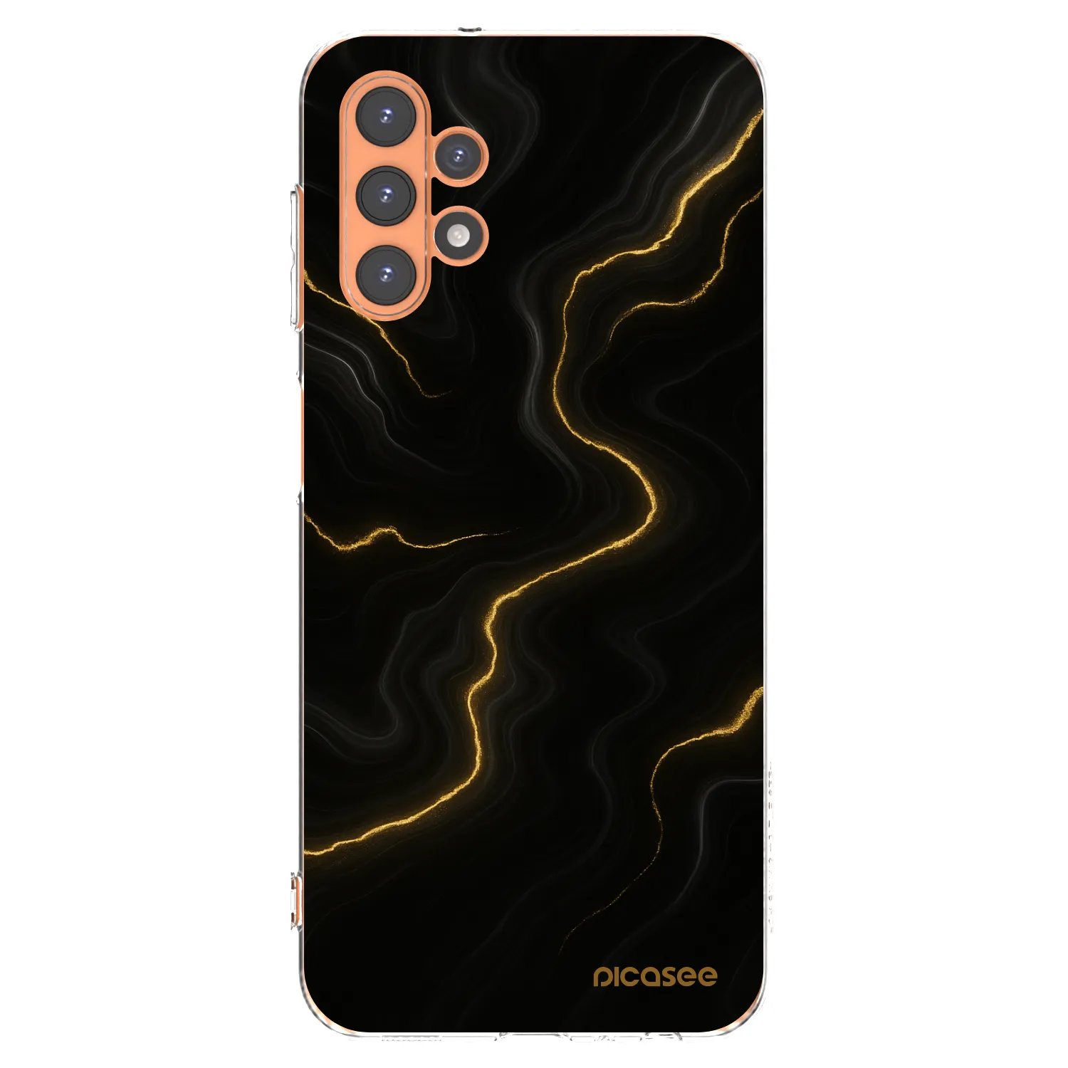 Picasee Samsung Galaxy A13 4G A135 Hülle - Transparentes Silikon - Thunder