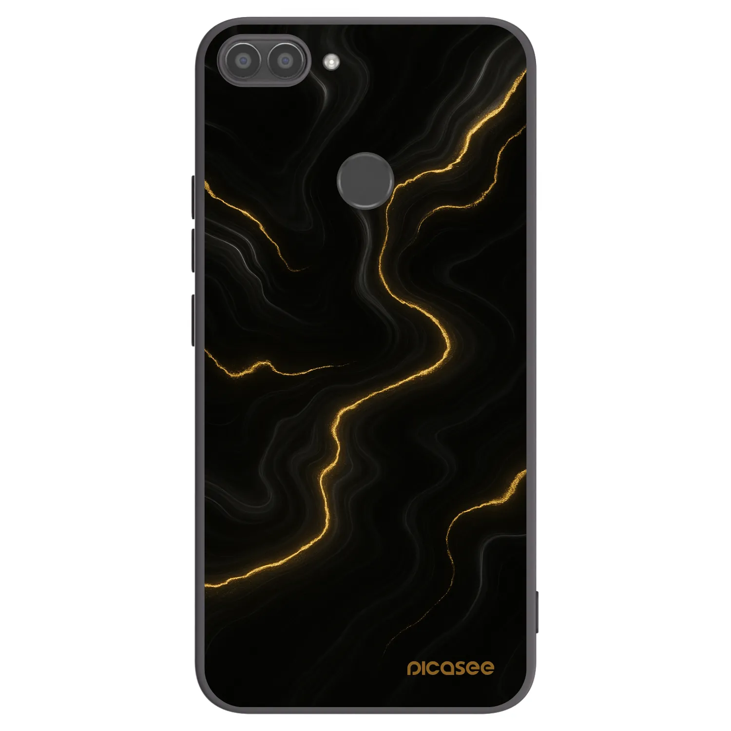 Picasee Huawei P Smart Hülle - Schwarzes Silikon - Thunder