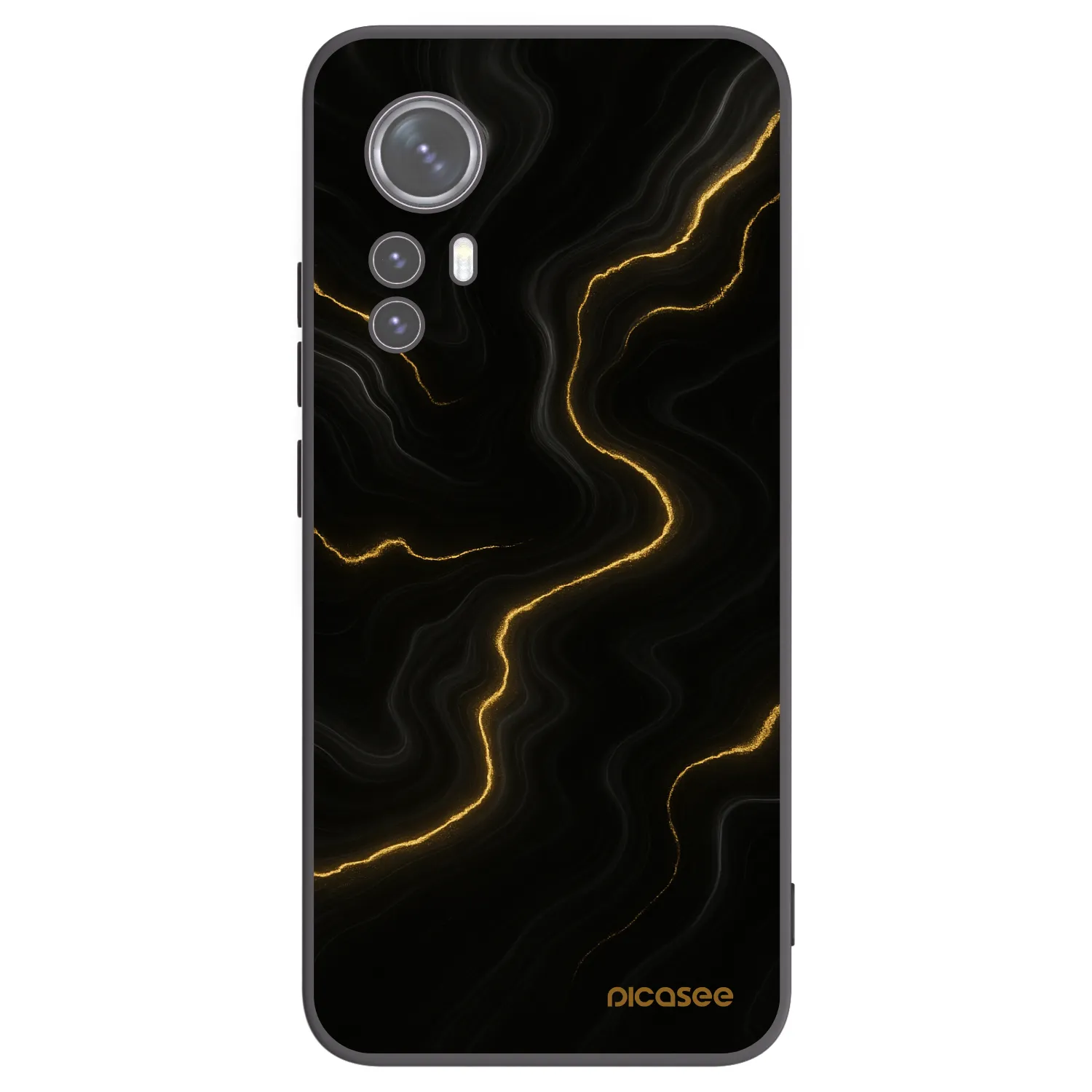 Picasee Xiaomi 12X Hülle - Schwarzes Silikon - Thunder