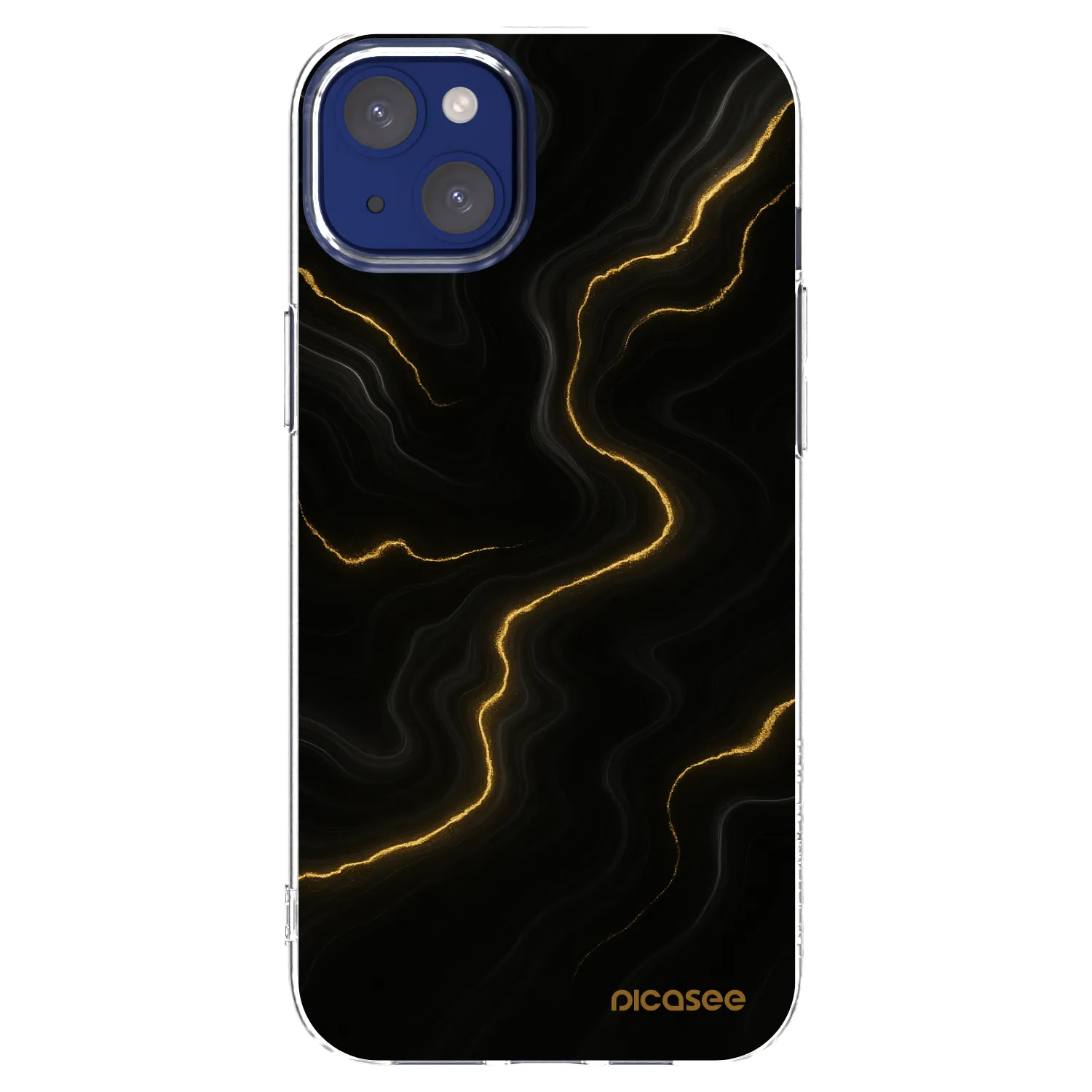 Picasee Apple iPhone 14 Plus Hülle - Transparentes Silikon - Thunder