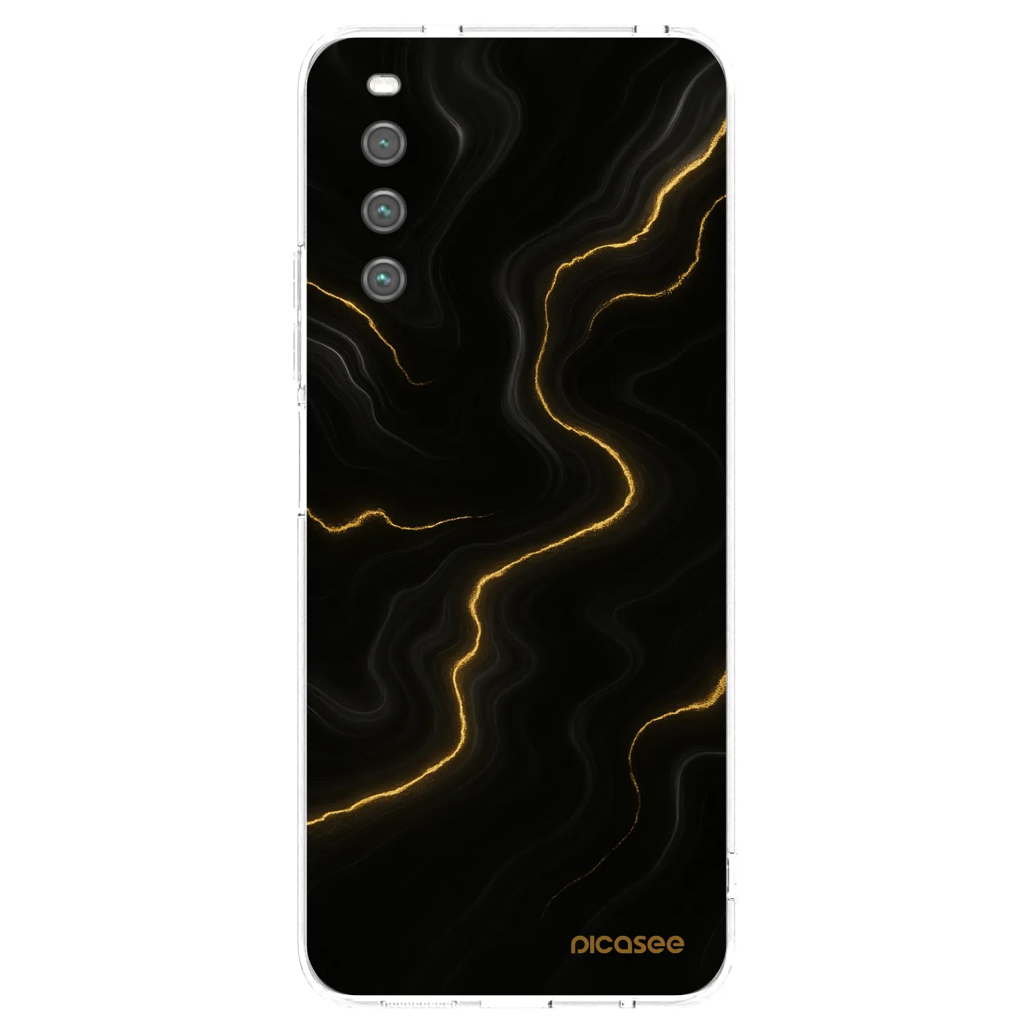 Picasee Sony Xperia 10 IV 5G Hülle - Transparentes Silikon - Thunder