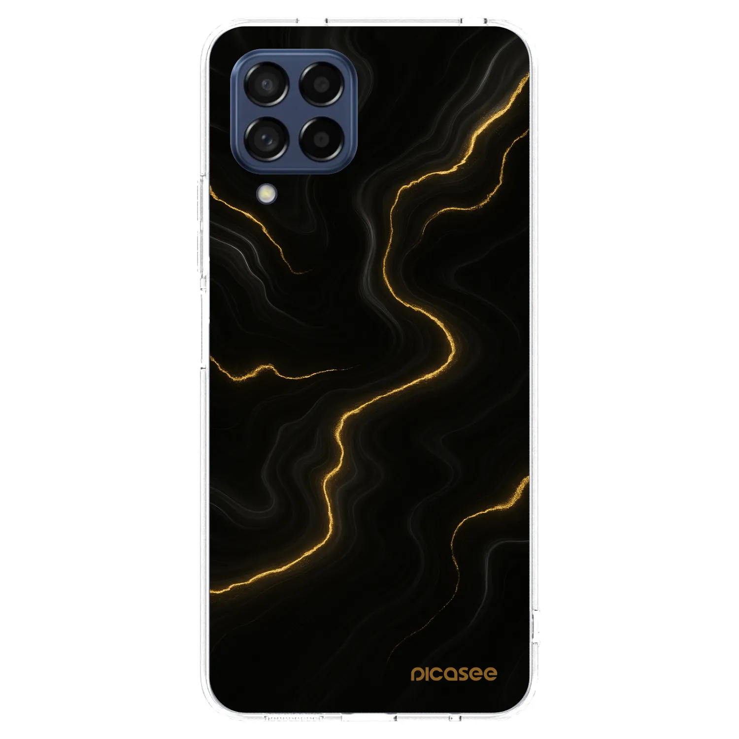 Picasee Samsung Galaxy M53 5G Hülle - Transparentes Silikon - Thunder