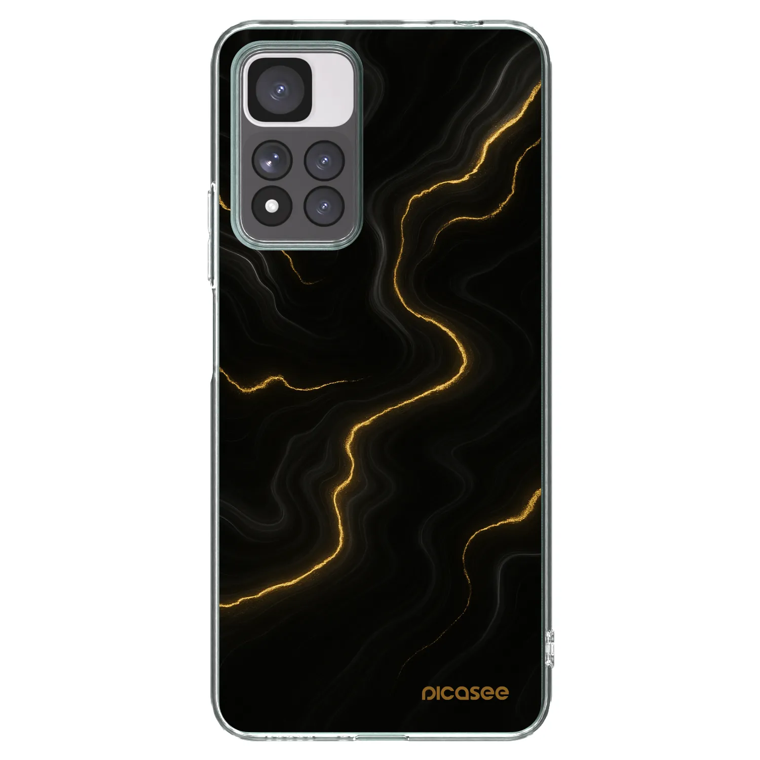 Picasee Xiaomi Redmi Note 11 Pro+ 5G Hülle - Transparentes Silikon - Thunder