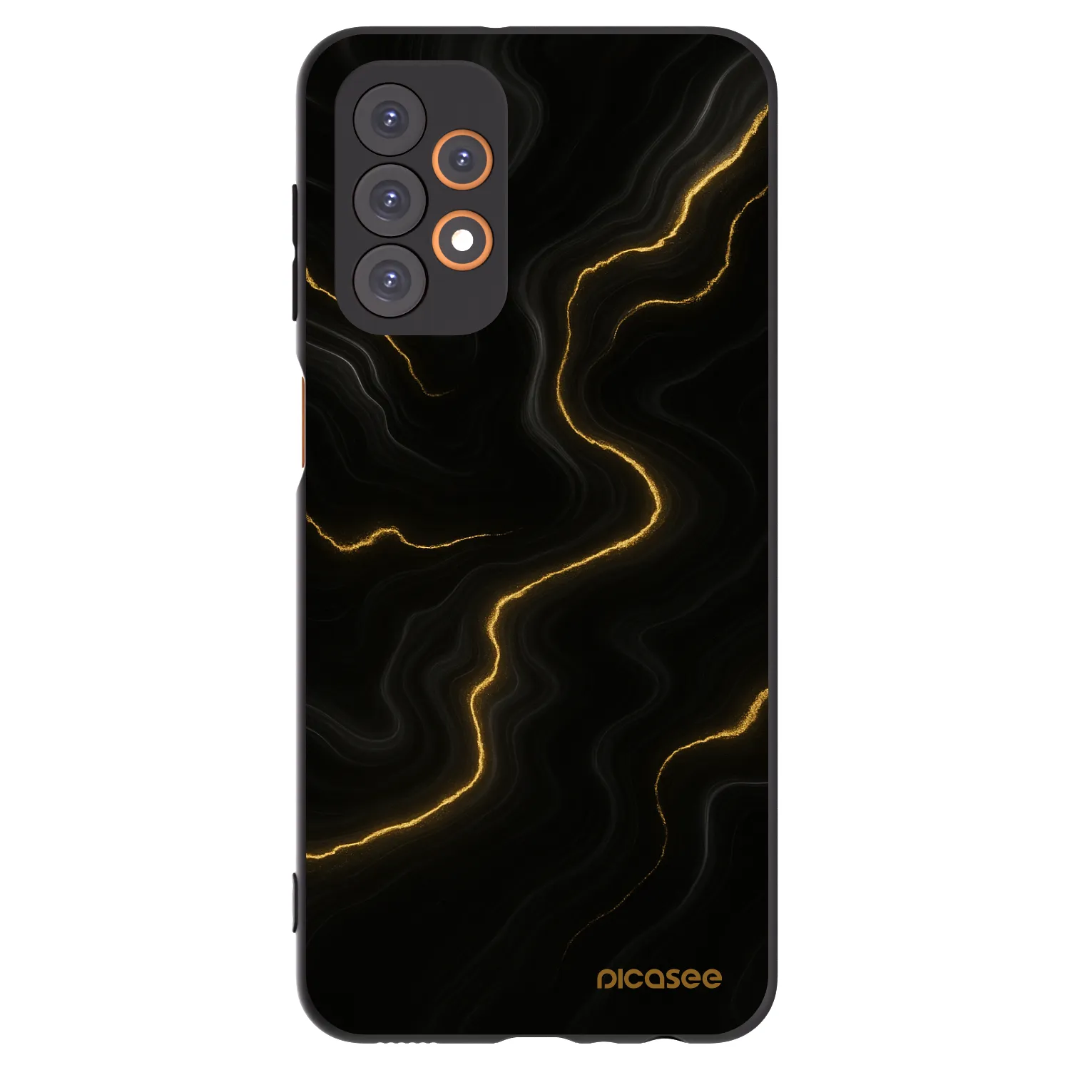Picasee Samsung Galaxy A23 A236B 5G Hülle - Schwarzes Silikon - Thunder