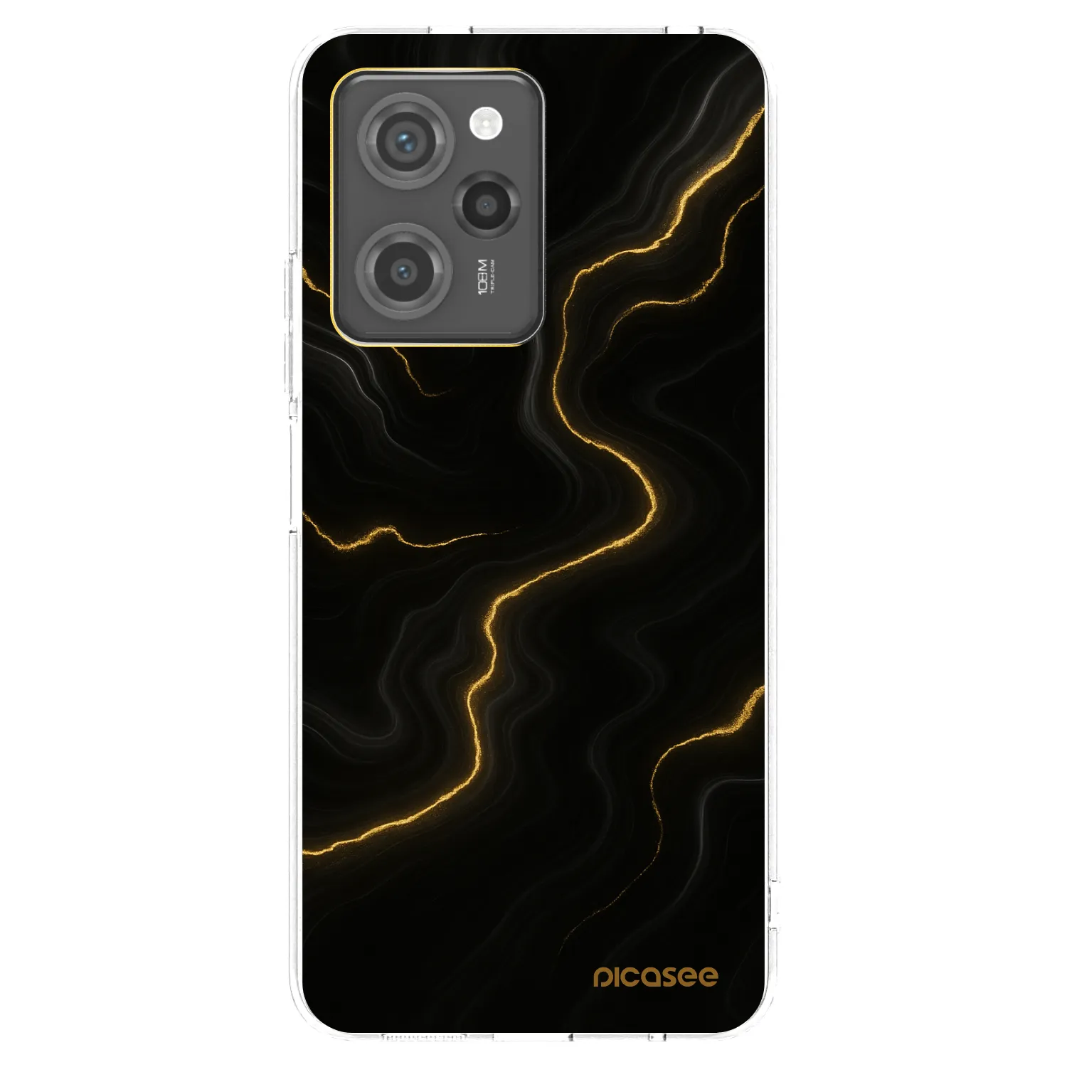 Picasee Xiaomi Poco X5 Pro Hülle - Transparentes Silikon - Thunder