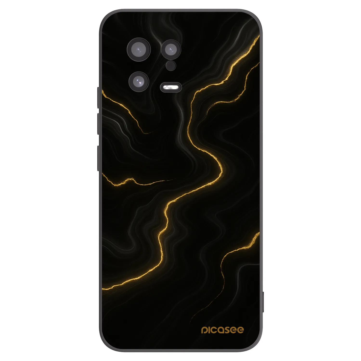 Picasee Xiaomi 13 Hülle - Schwarzes Silikon - Thunder