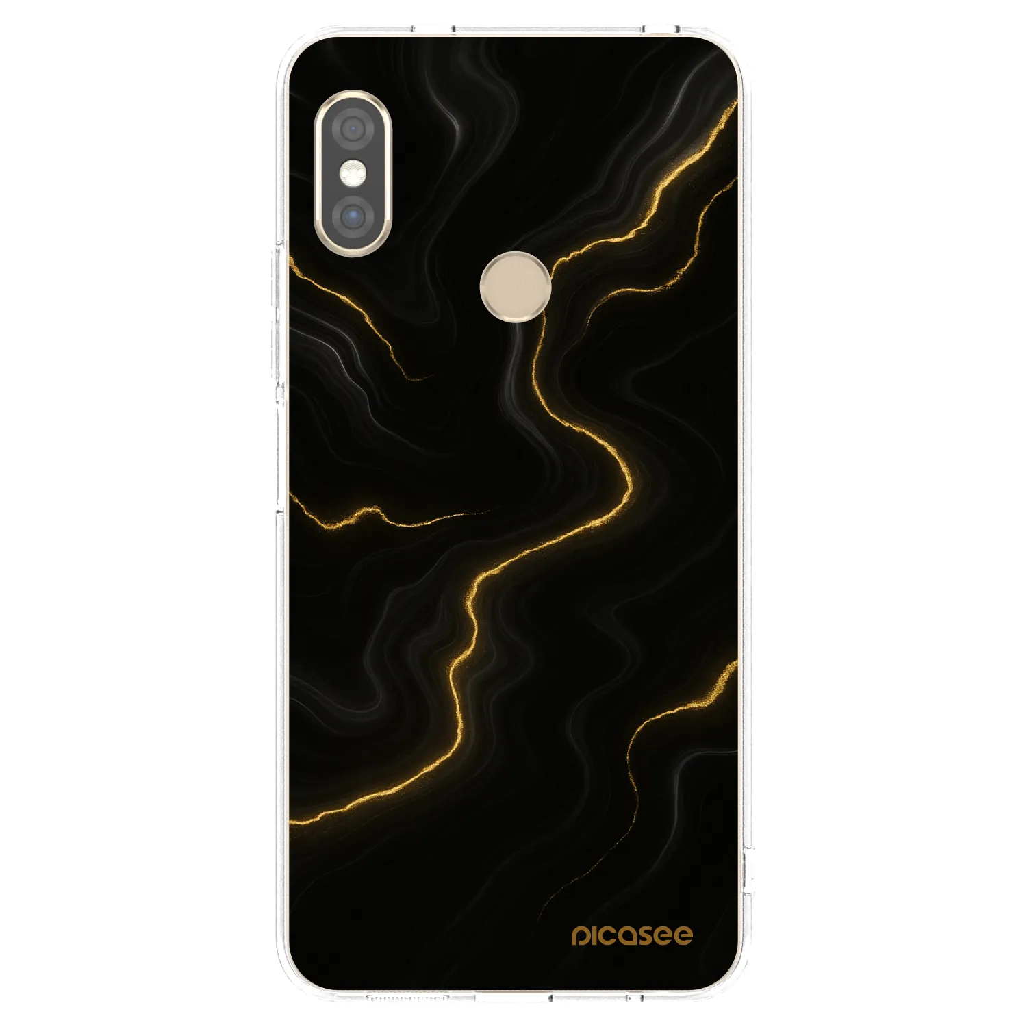 Picasee Xiaomi Redmi Note 5 Global Hülle - Transparentes Silikon - Thunder