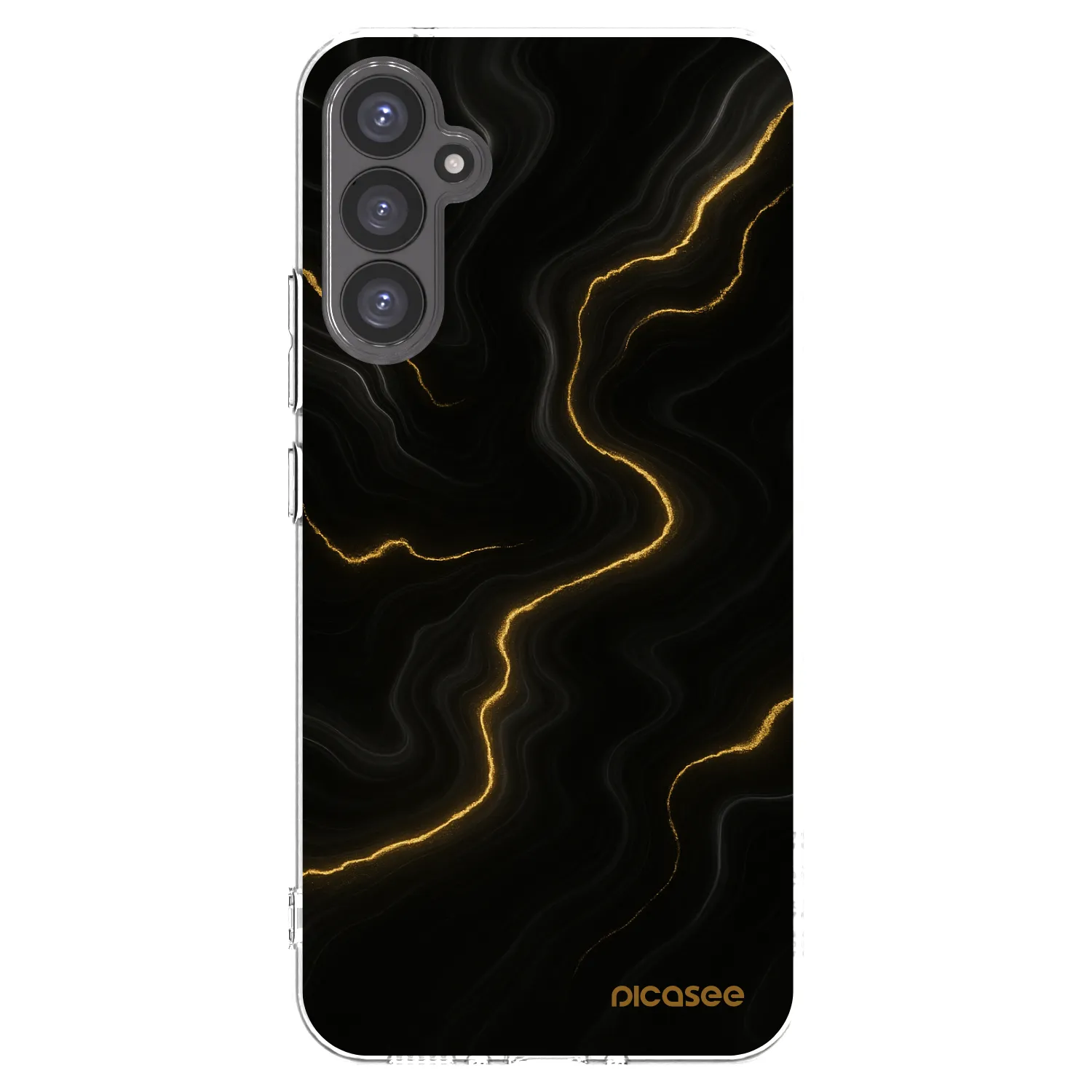 Picasee Samsung Galaxy A34 5G A346B Hülle - Transparentes Silikon - Thunder