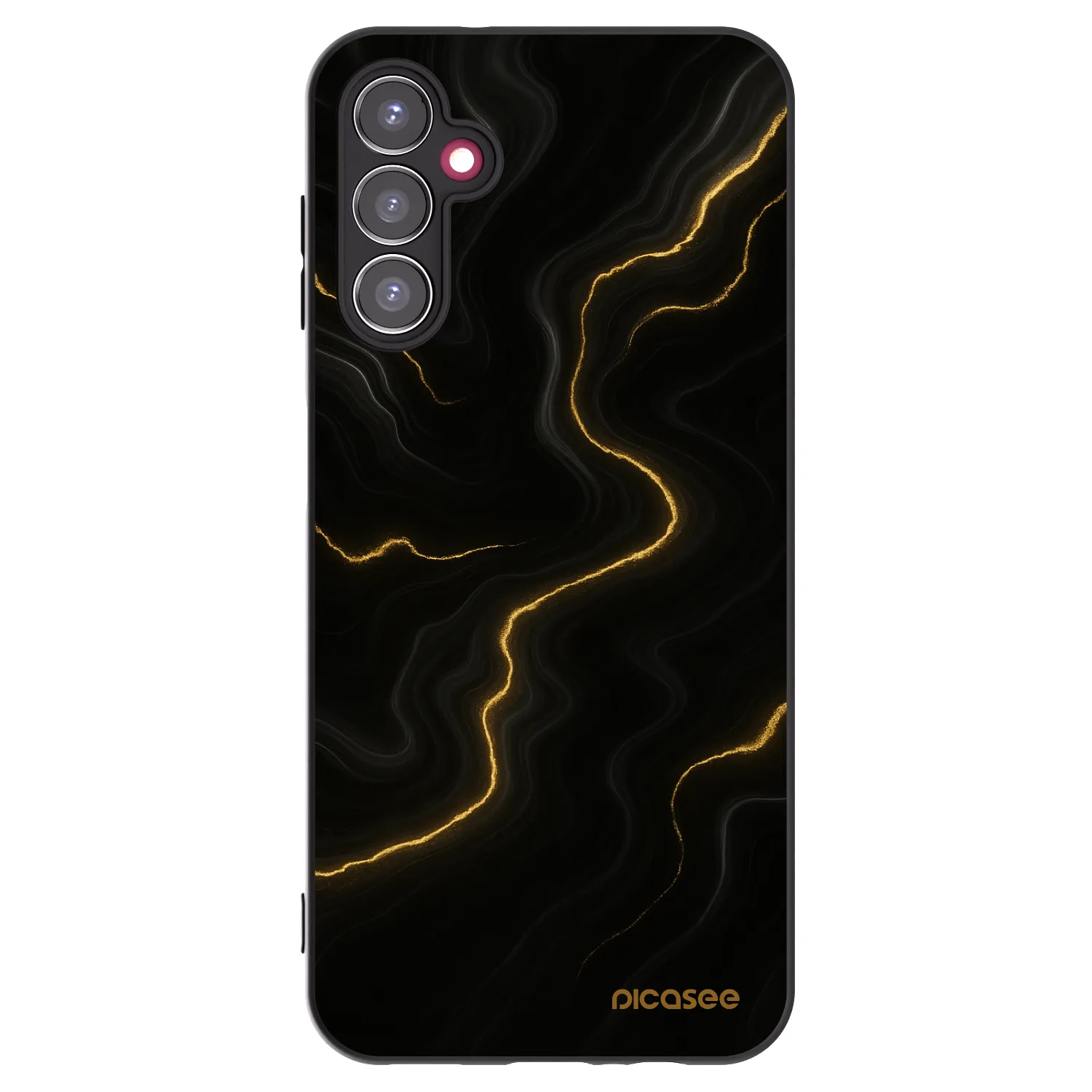 Picasee Samsung Galaxy A14 5G A146P Hülle - Schwarzes Silikon - Thunder