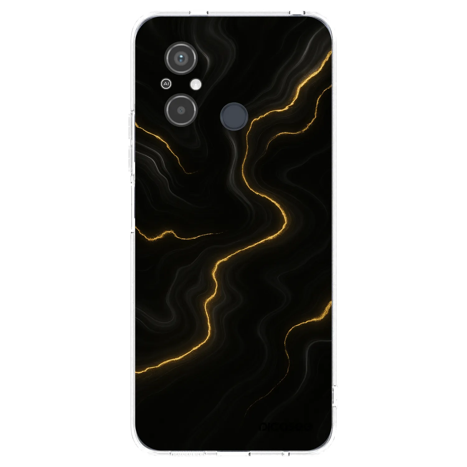 Picasee Xiaomi Redmi 12C Hülle - Transparentes Silikon - Thunder