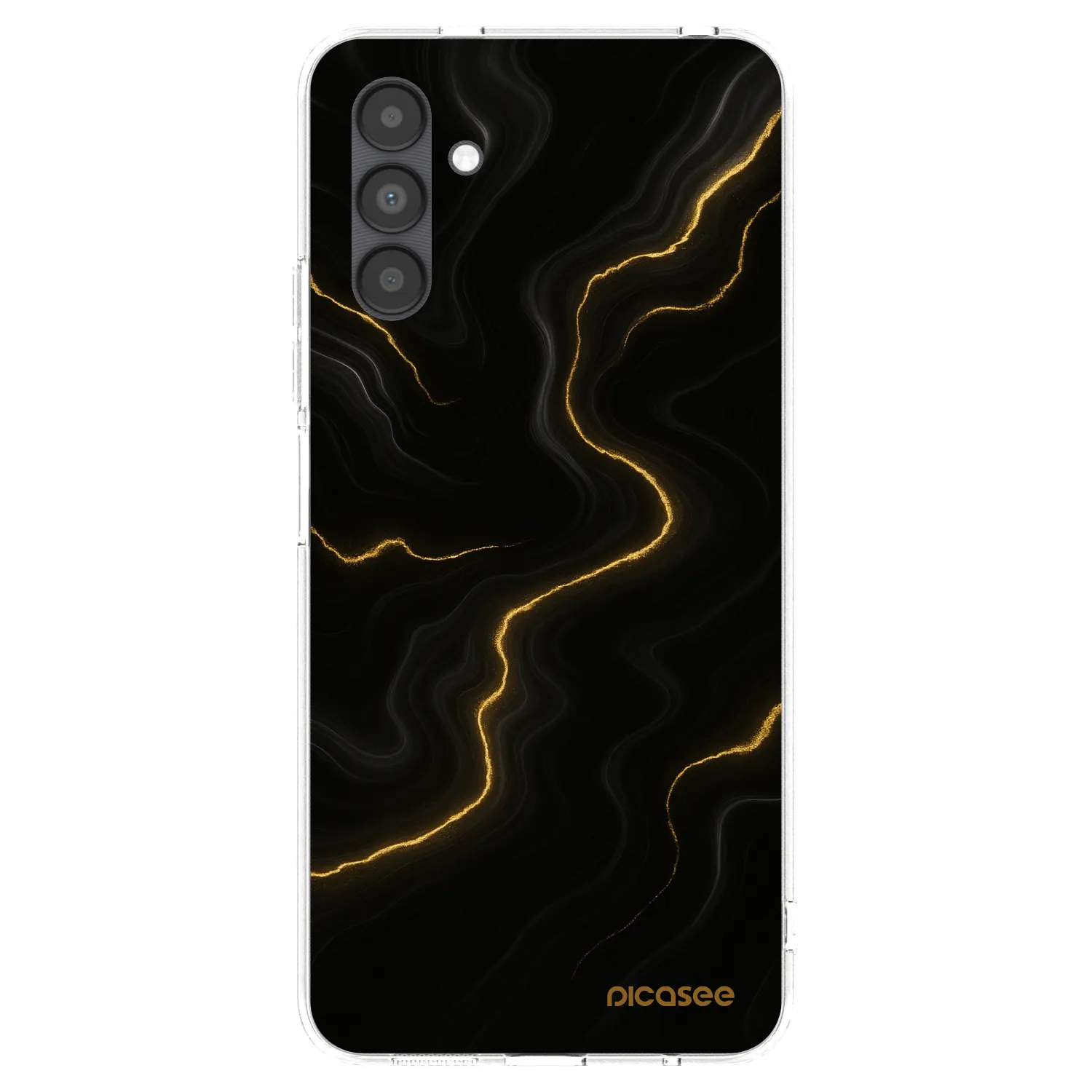 Picasee Samsung Galaxy A04s A047F Hülle - Transparentes Silikon - Thunder