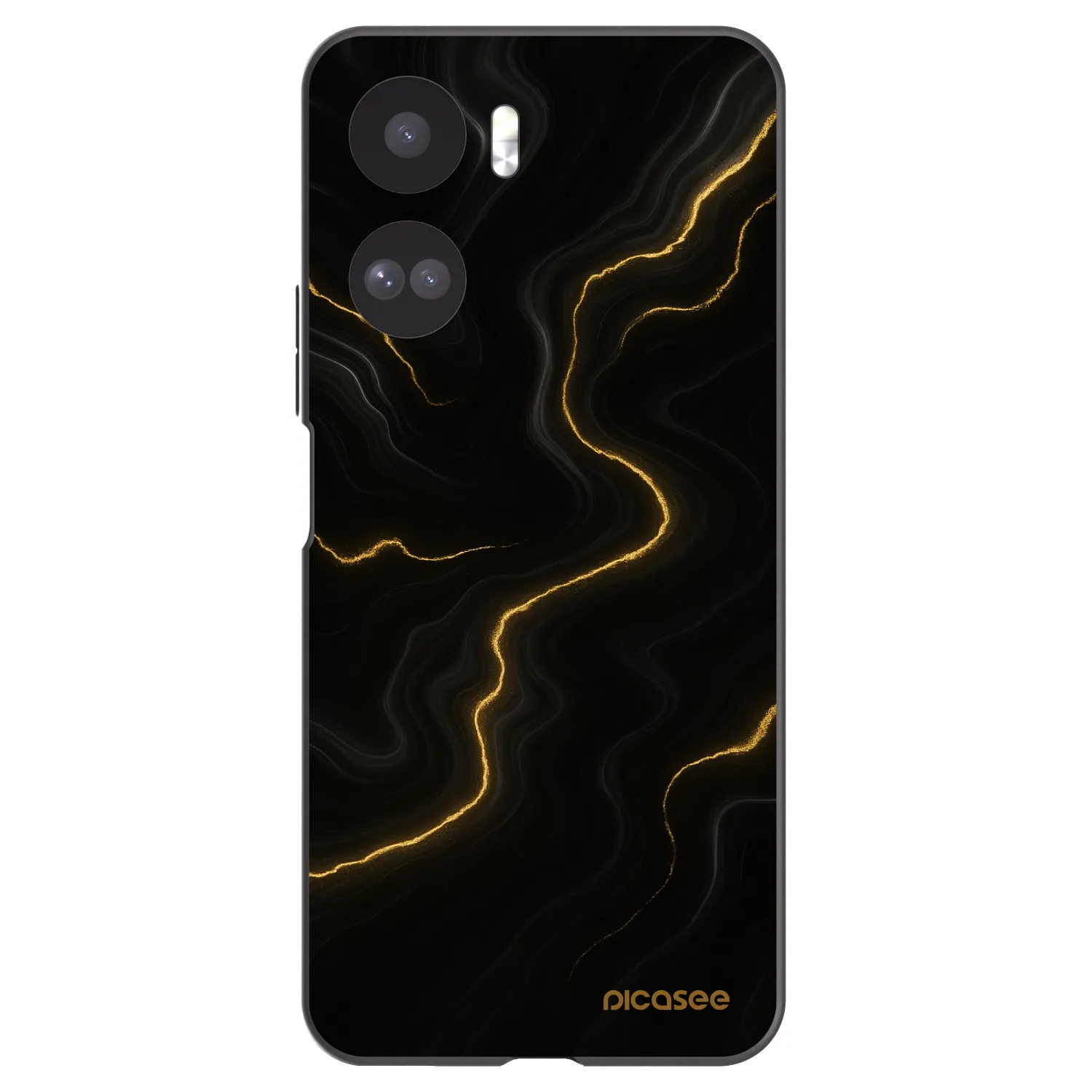 Picasee Honor 90 Lite 5G Hülle - Schwarzes Silikon - Thunder