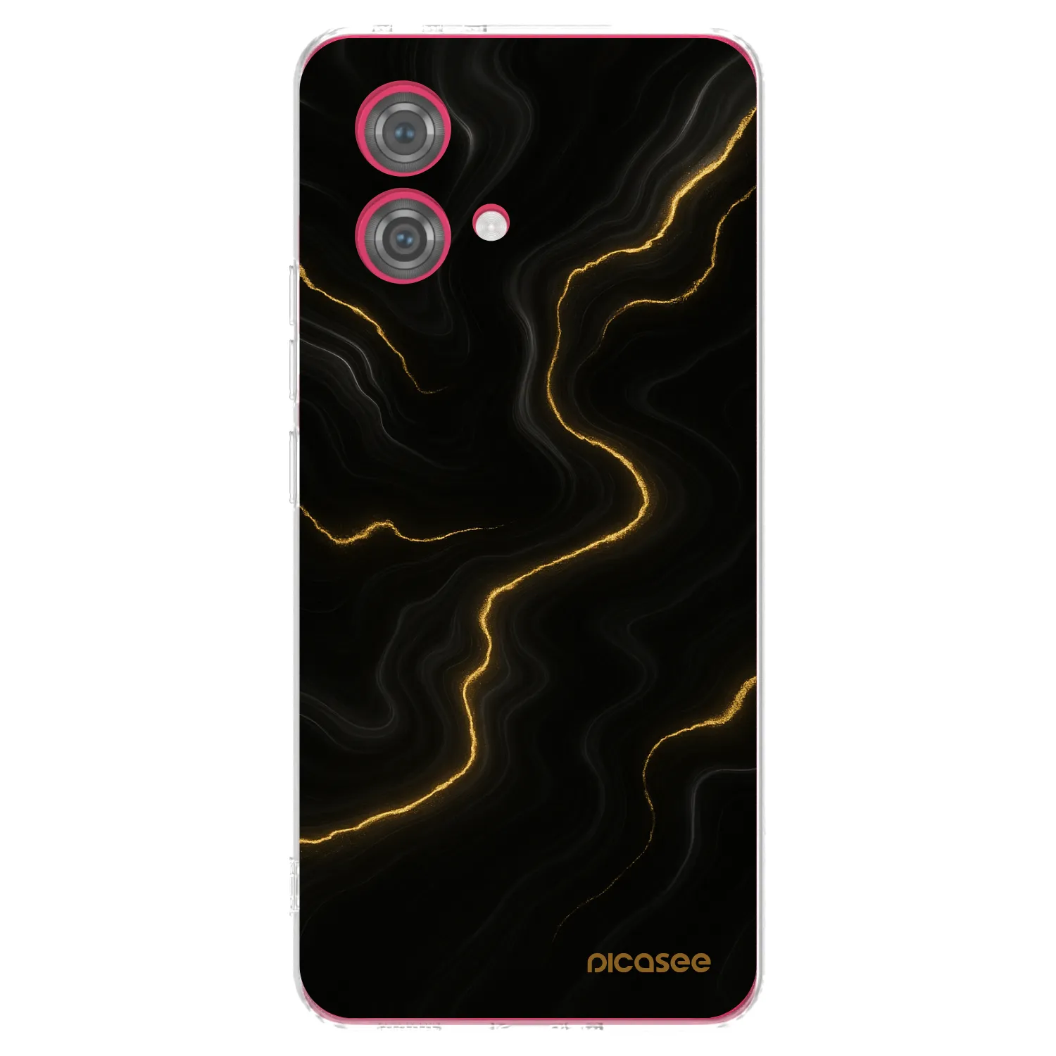 Picasee Motorola Moto G84 5G Hülle - Transparentes Silikon - Thunder