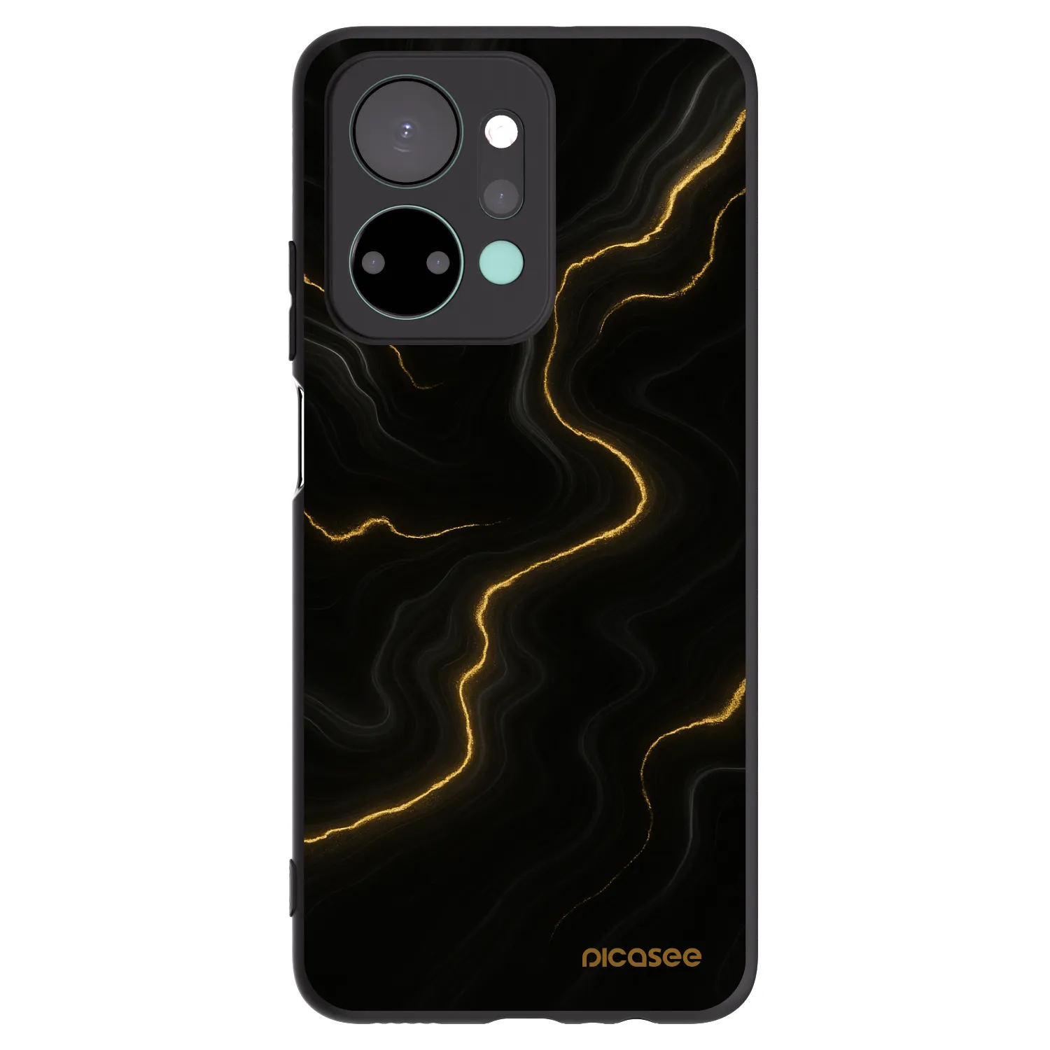 Picasee Honor X7a Hülle - Schwarzes Silikon - Thunder