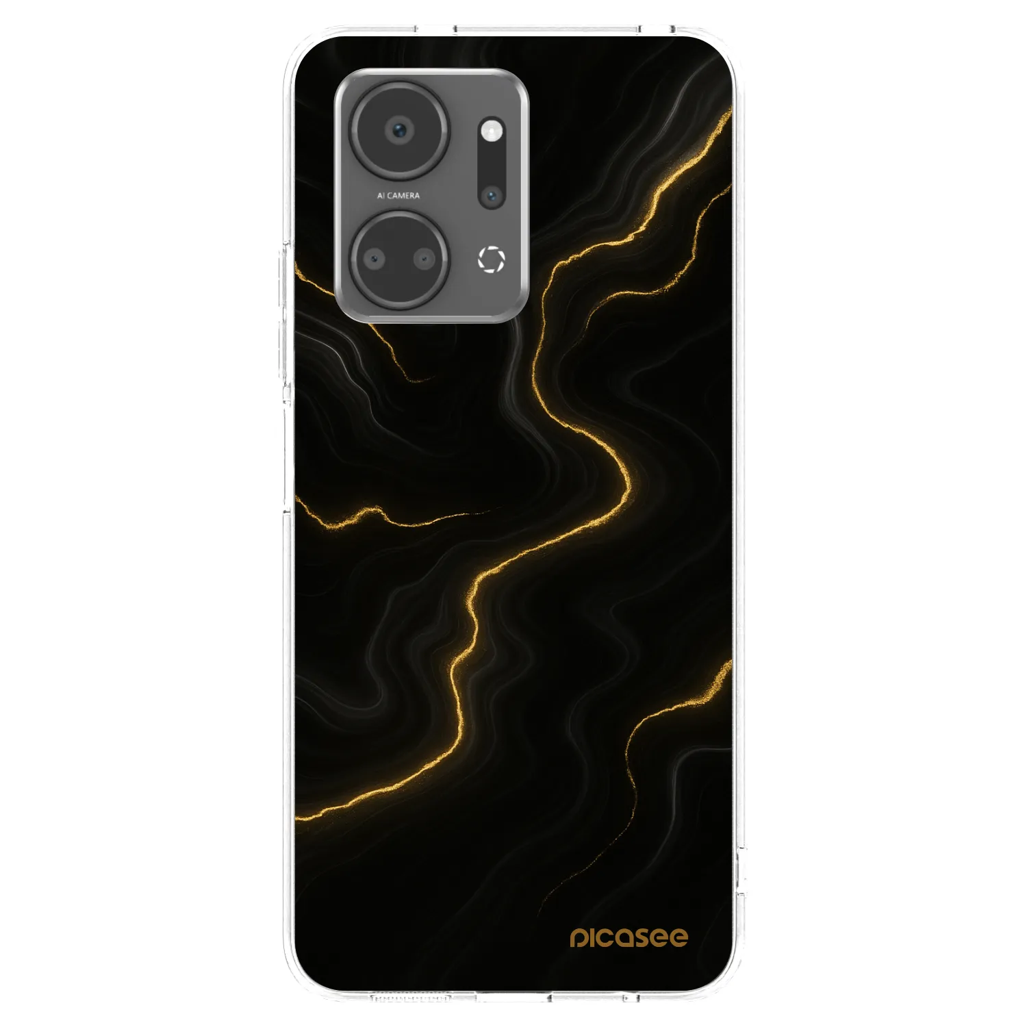 Picasee Honor X7a Hülle - Transparentes Silikon - Thunder