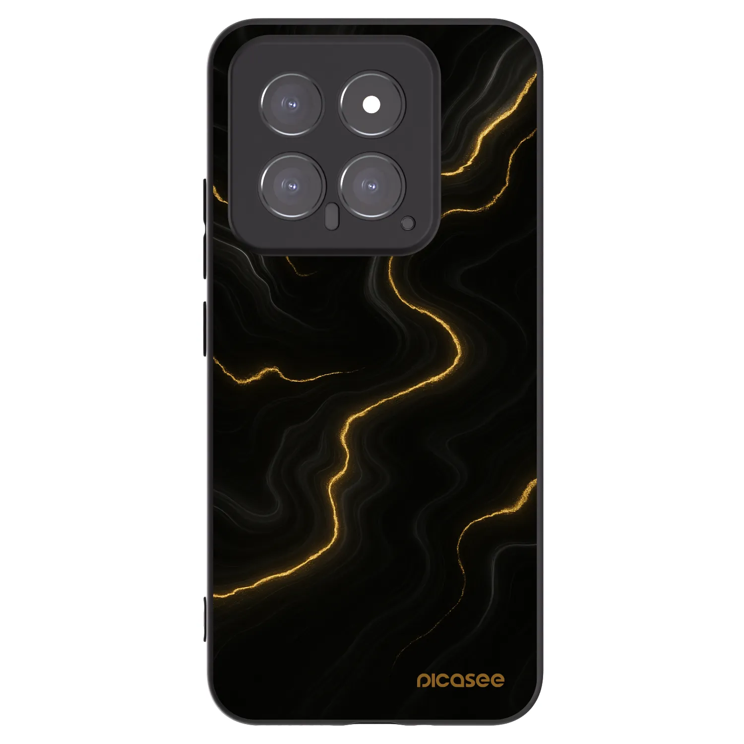 Picasee Xiaomi 14 Hülle - Schwarzes Silikon - Thunder