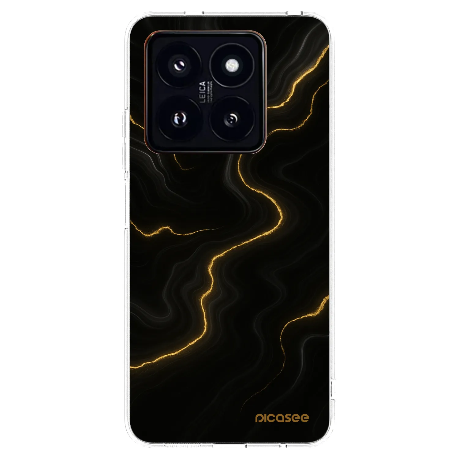 Picasee Xiaomi 14 Pro Hülle - Transparentes Silikon - Thunder