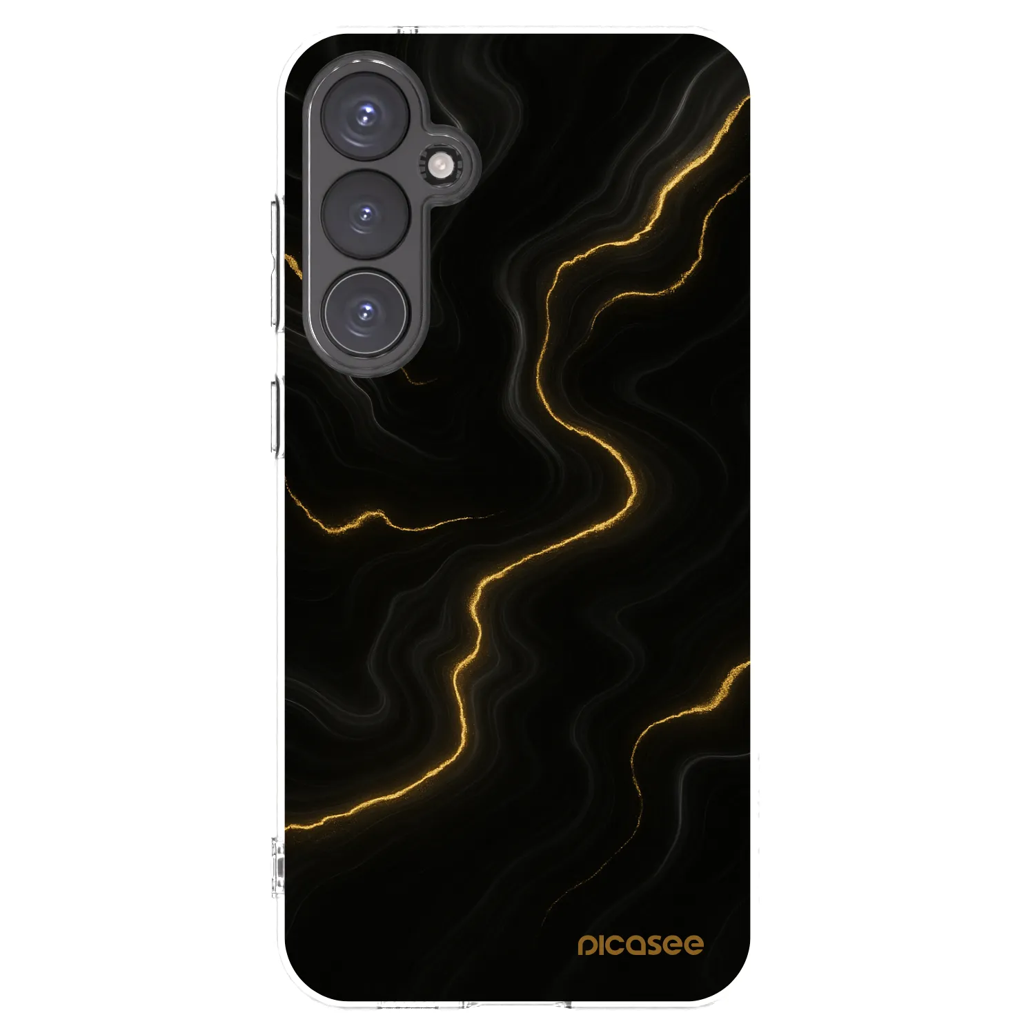 Picasee Samsung Galaxy S23 FE S711B Hülle - Transparentes Silikon - Thunder
