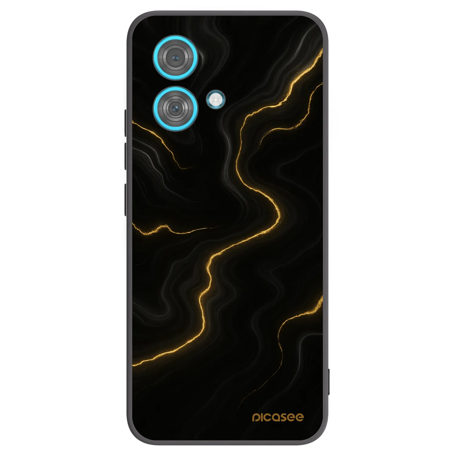 Picasee Motorola Edge 40 Neo Hülle - Schwarzes Silikon - Thunder