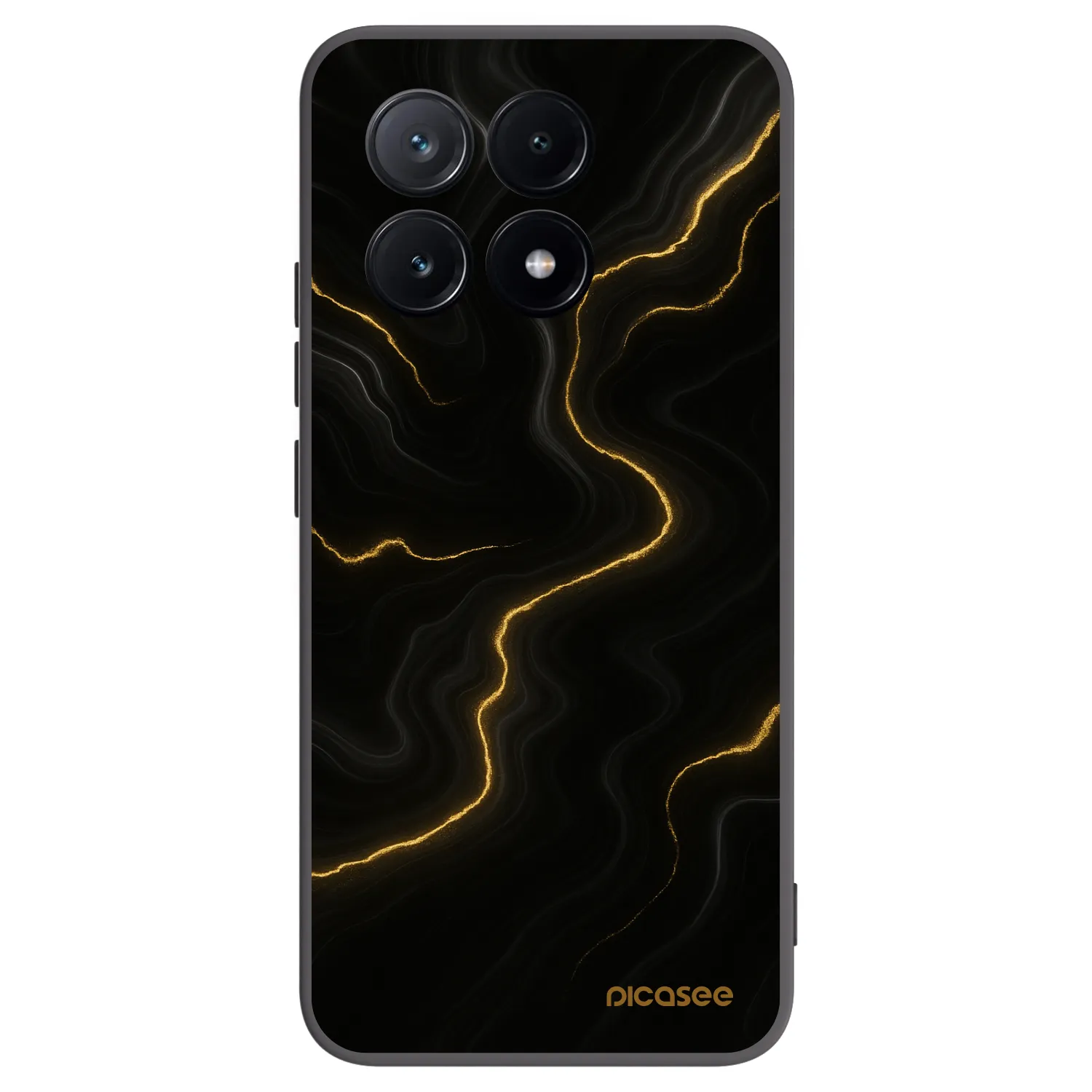 Picasee Xiaomi Poco X6 Pro Hülle - Schwarzes Silikon - Thunder