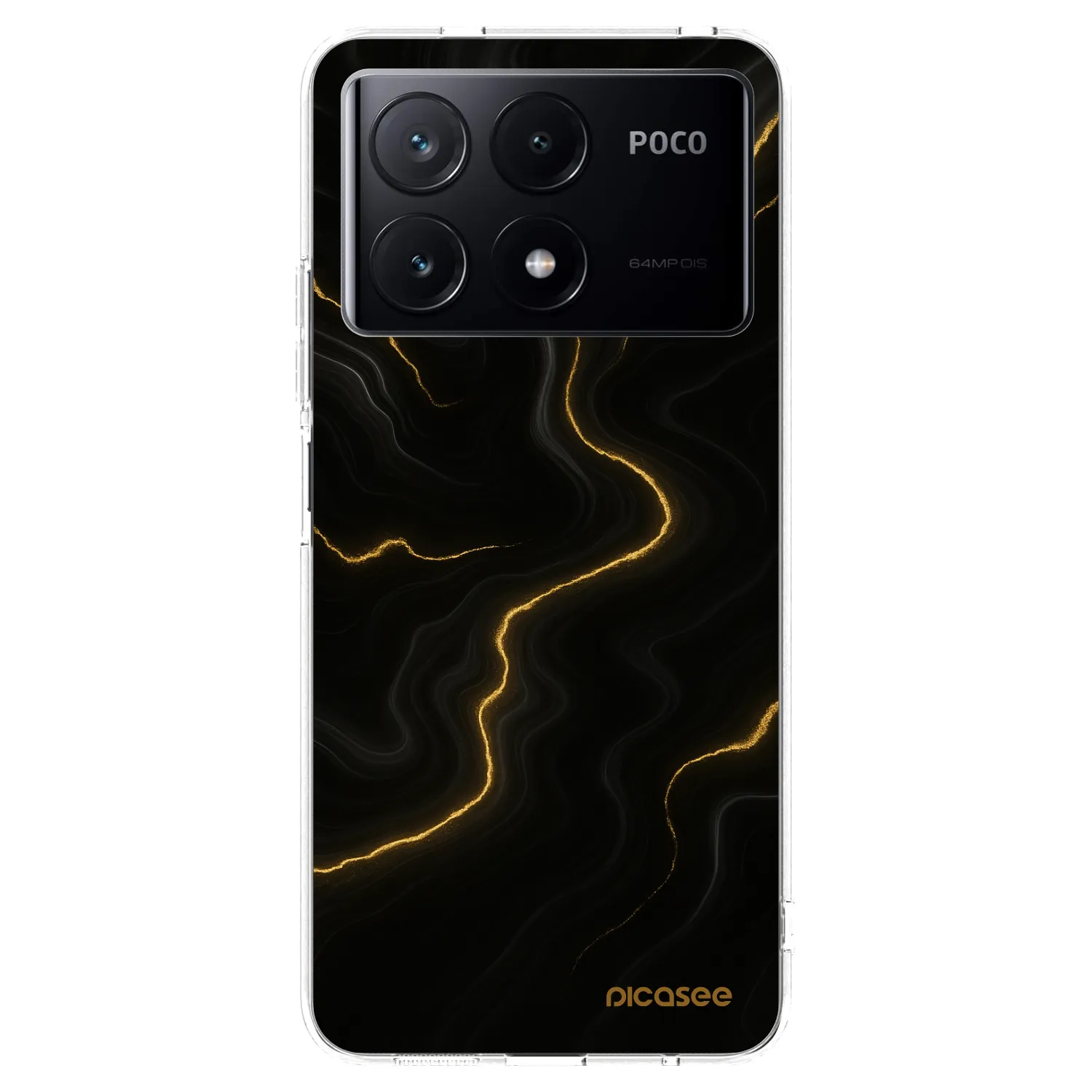 Picasee Xiaomi Poco X6 Pro Hülle - Transparentes Silikon - Thunder