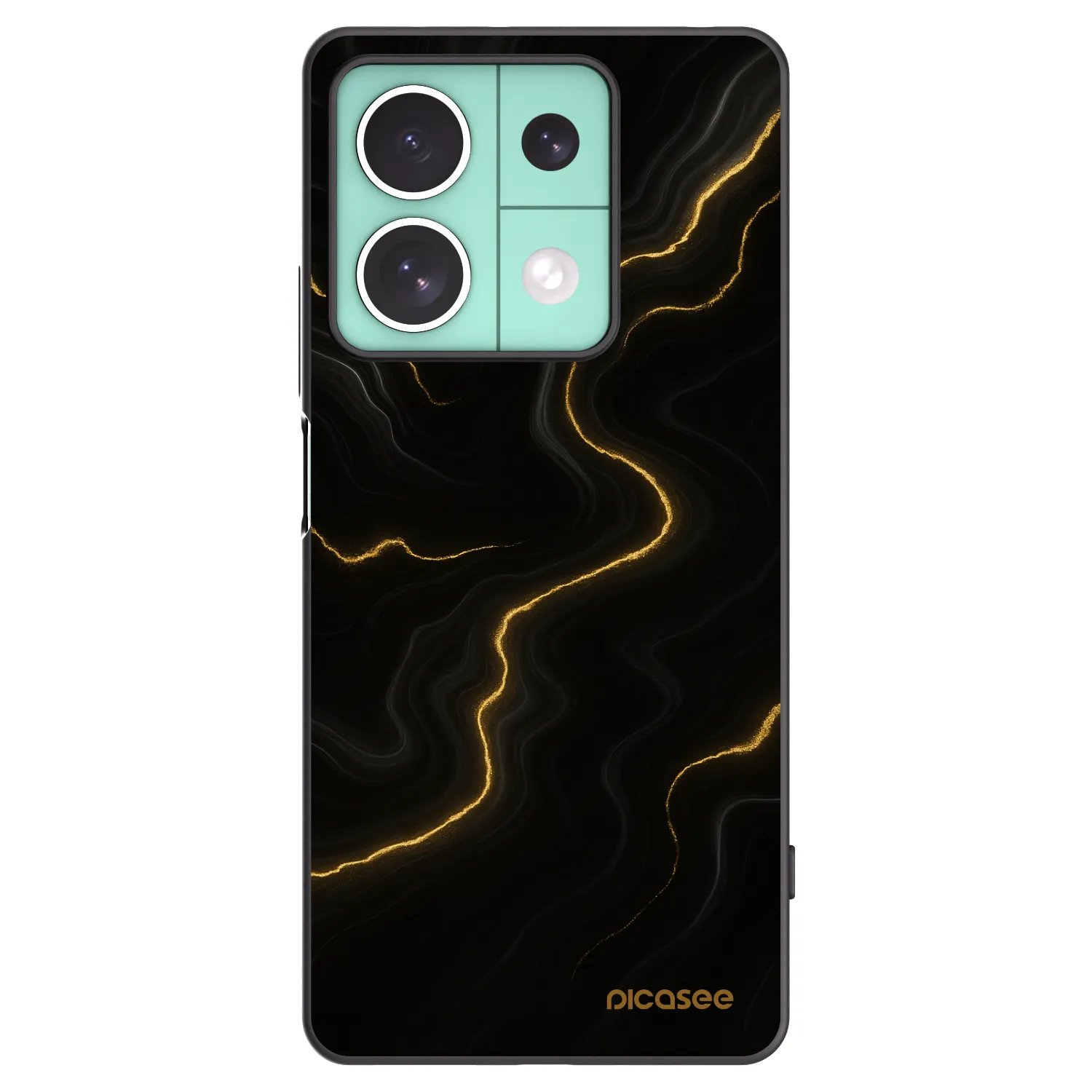 Picasee Xiaomi Redmi Note 13 5G Hülle - Schwarzes Silikon - Thunder
