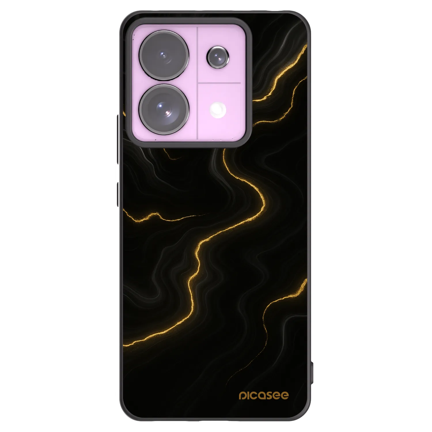 Picasee Xiaomi Redmi Note 13 Pro 5G Hülle - Schwarzes Silikon - Thunder