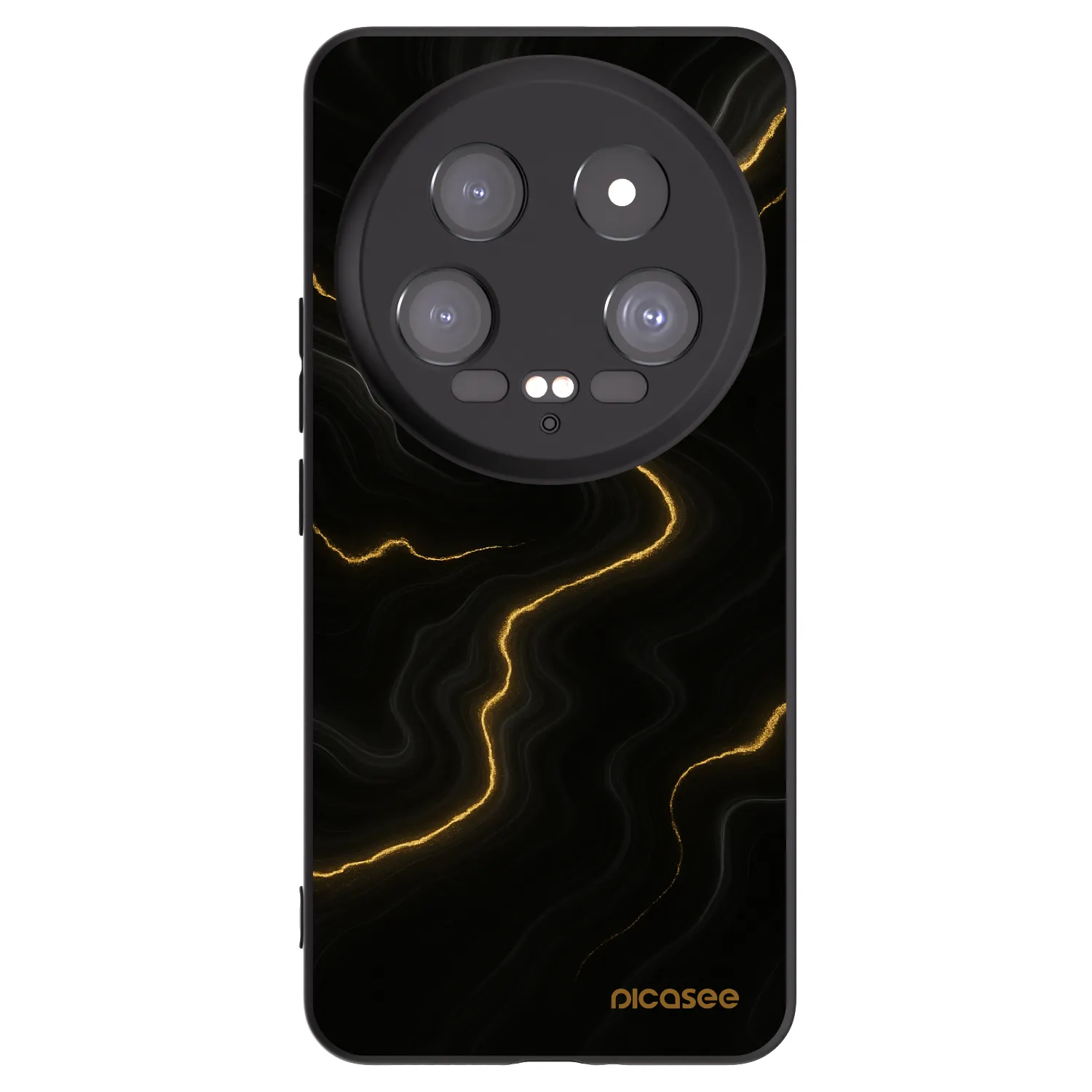 Picasee Xiaomi 14 Ultra Hülle - Schwarzes Silikon - Thunder