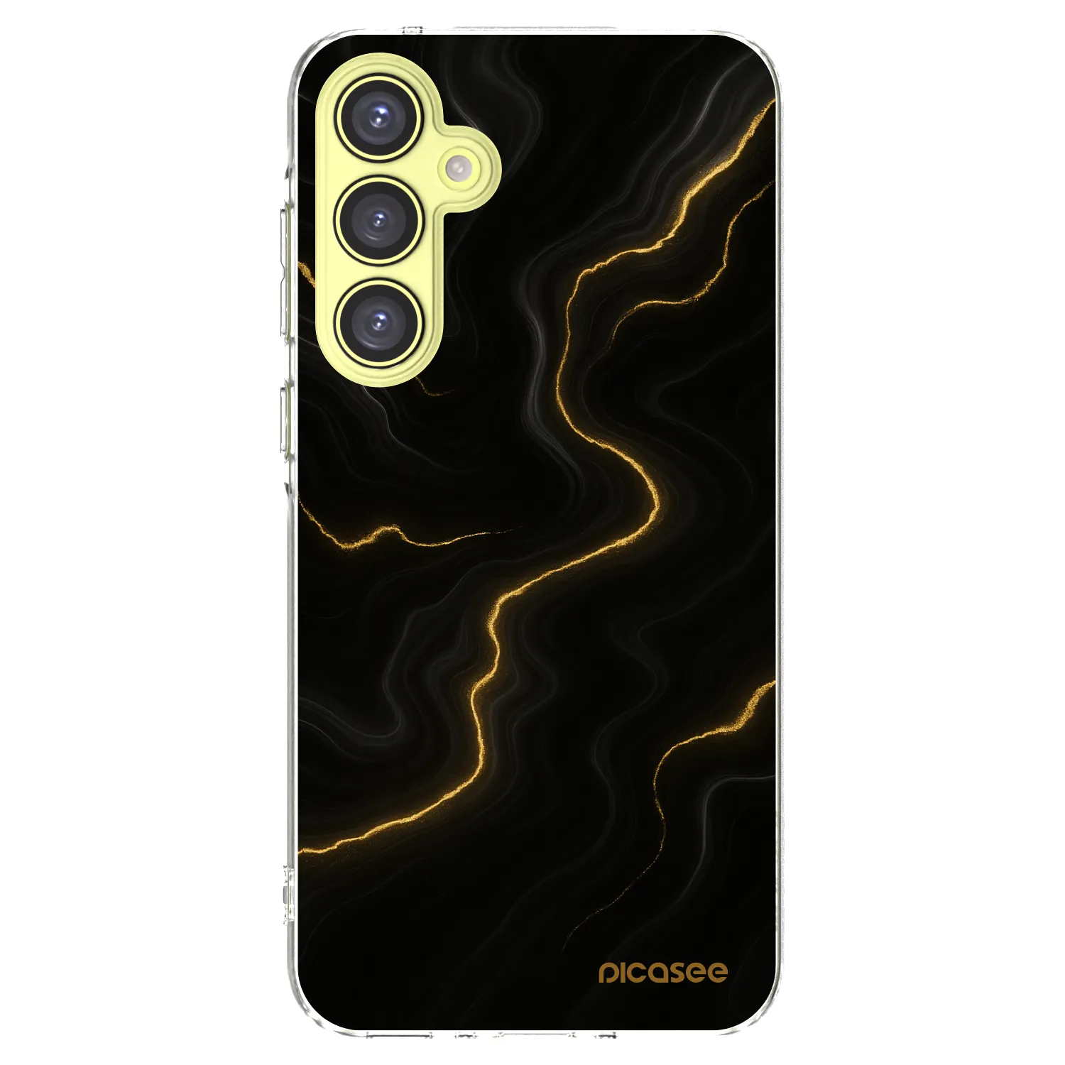 Picasee Samsung Galaxy A35 5G A356B Hülle - Transparentes Silikon - Thunder