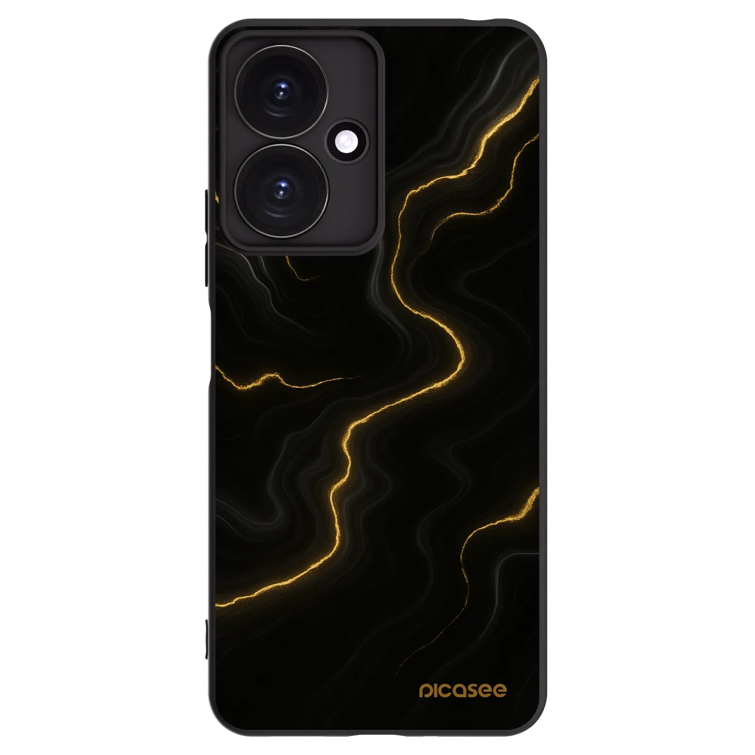 Picasee Xiaomi Redmi 13C 5G Hülle - Schwarzes Silikon - Thunder