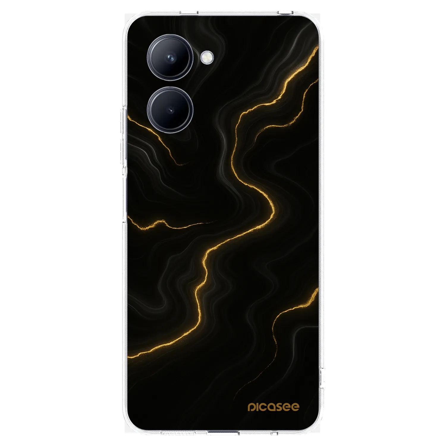 Picasee Realme C33 (2023) Hülle - Transparentes Silikon - Thunder