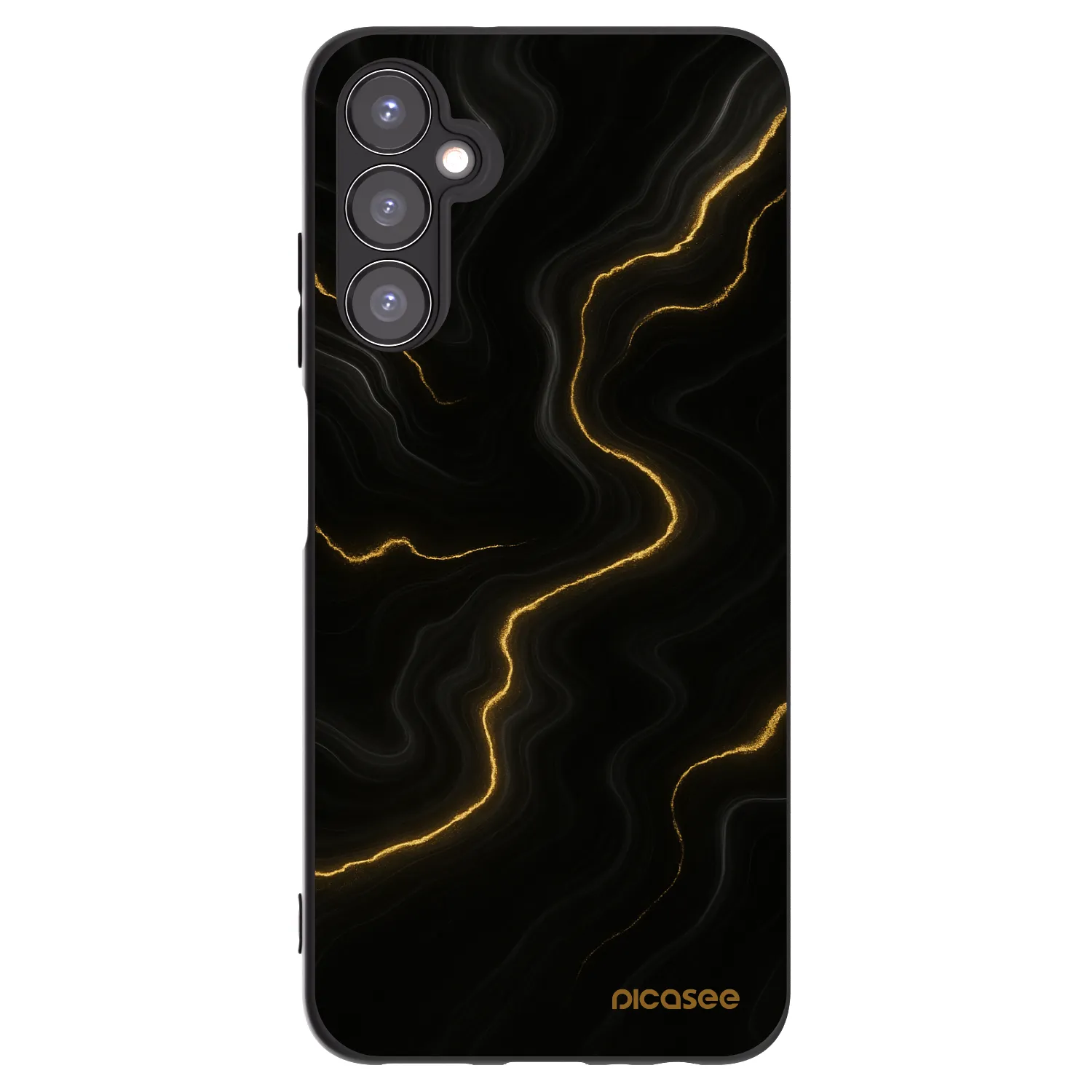 Picasee Samsung Galaxy A05s A057G Hülle - Schwarzes Silikon - Thunder