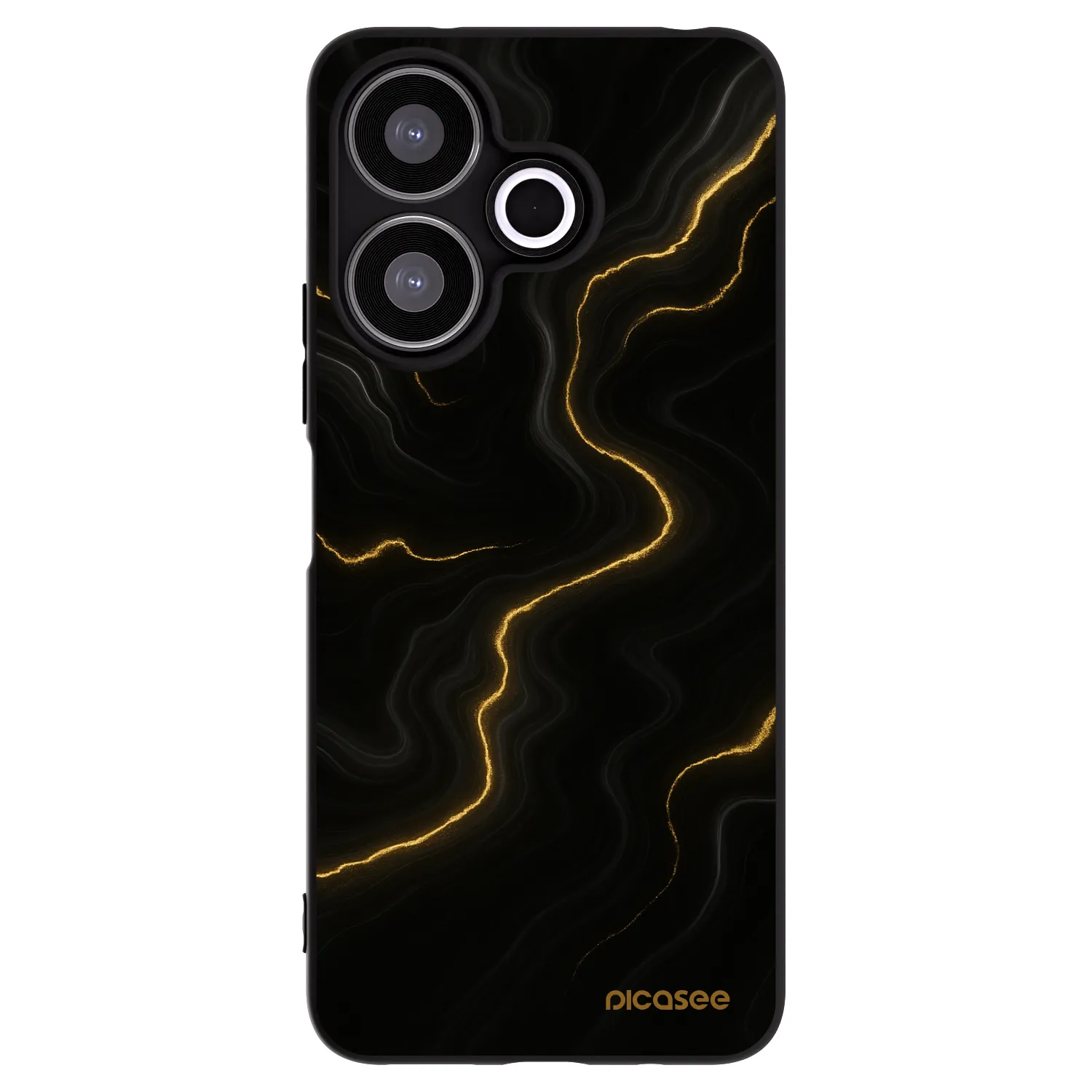 Picasee Xiaomi Redmi 13 4G Hülle - Schwarzes Silikon - Thunder