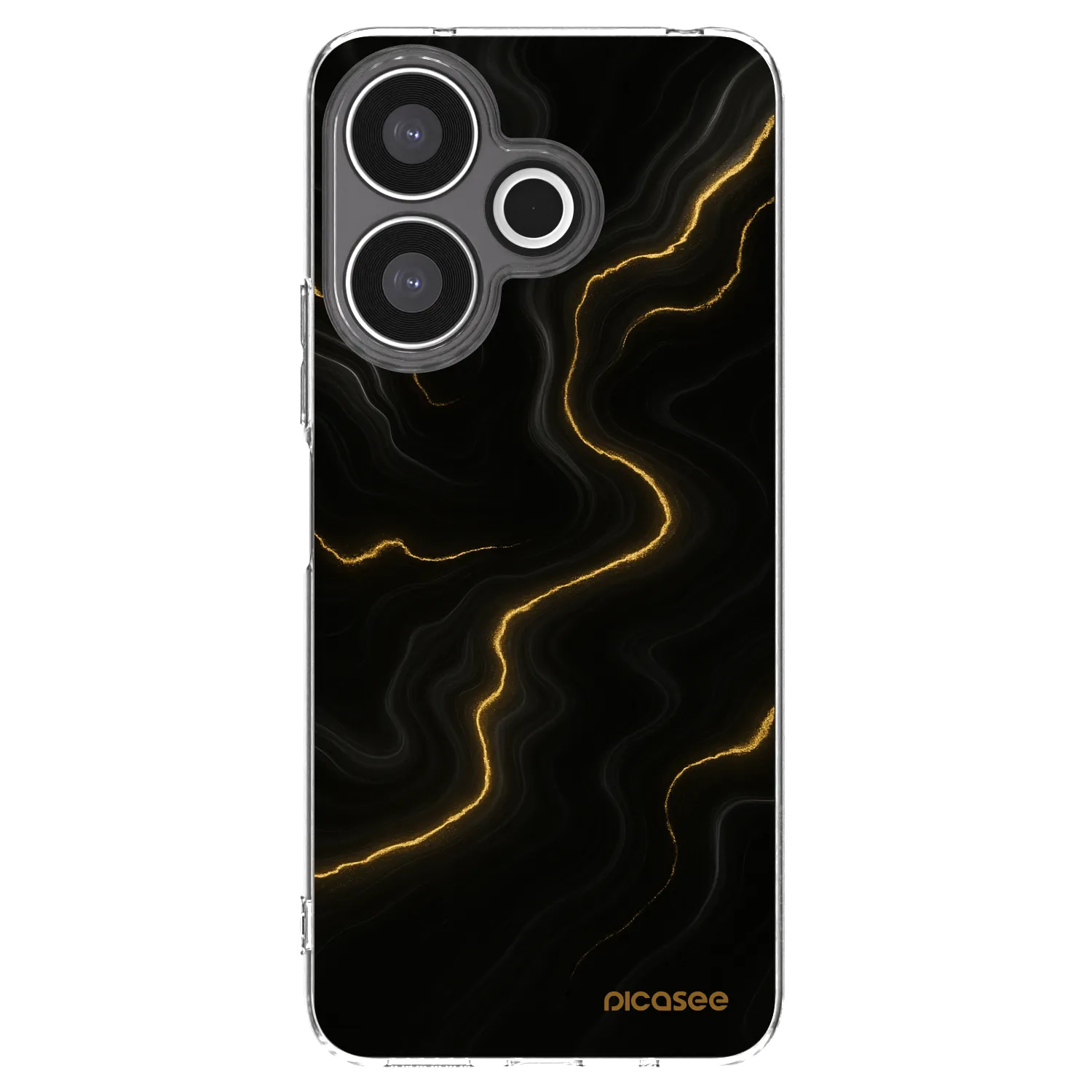 Picasee Xiaomi Redmi 13 4G Hülle - Transparentes Silikon - Thunder