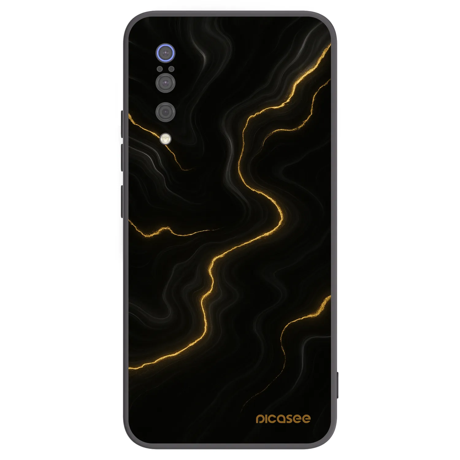Picasee Xiaomi Mi 9 Hülle - Schwarzes Silikon - Thunder