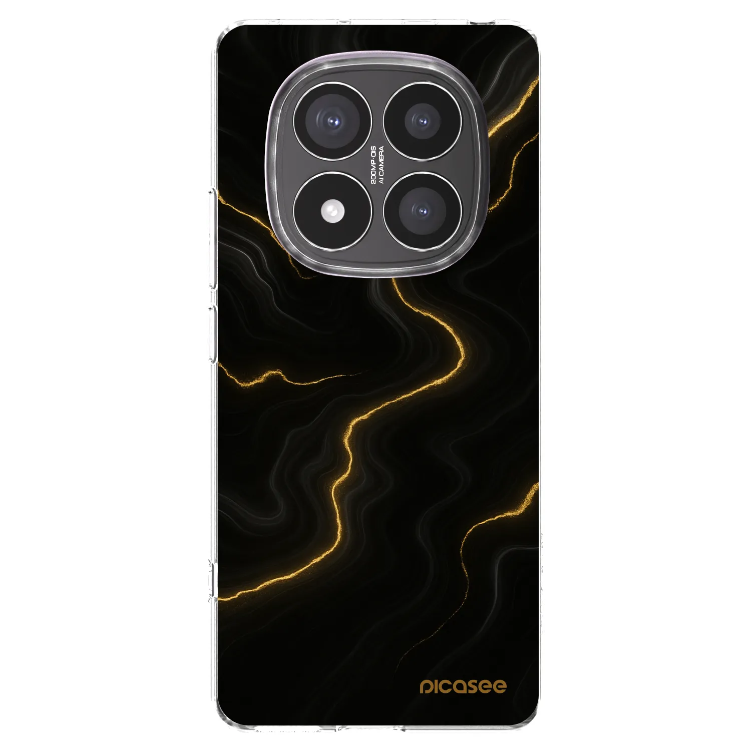 Picasee Xiaomi Redmi Note 14 Pro+ 5G Hülle - Transparentes Silikon - Thunder