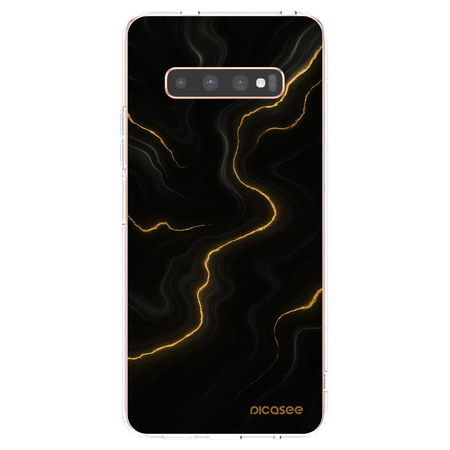 Picasee Samsung Galaxy S10 Plus G975 Hülle - Transparentes Silikon - Thunder