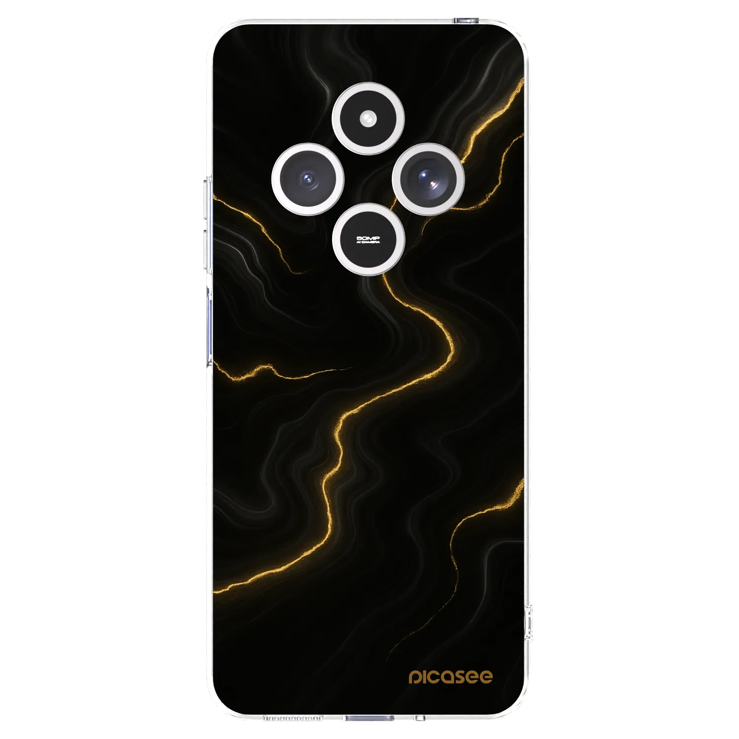 Picasee Xiaomi Redmi 14C Hülle - Transparentes Silikon - Thunder