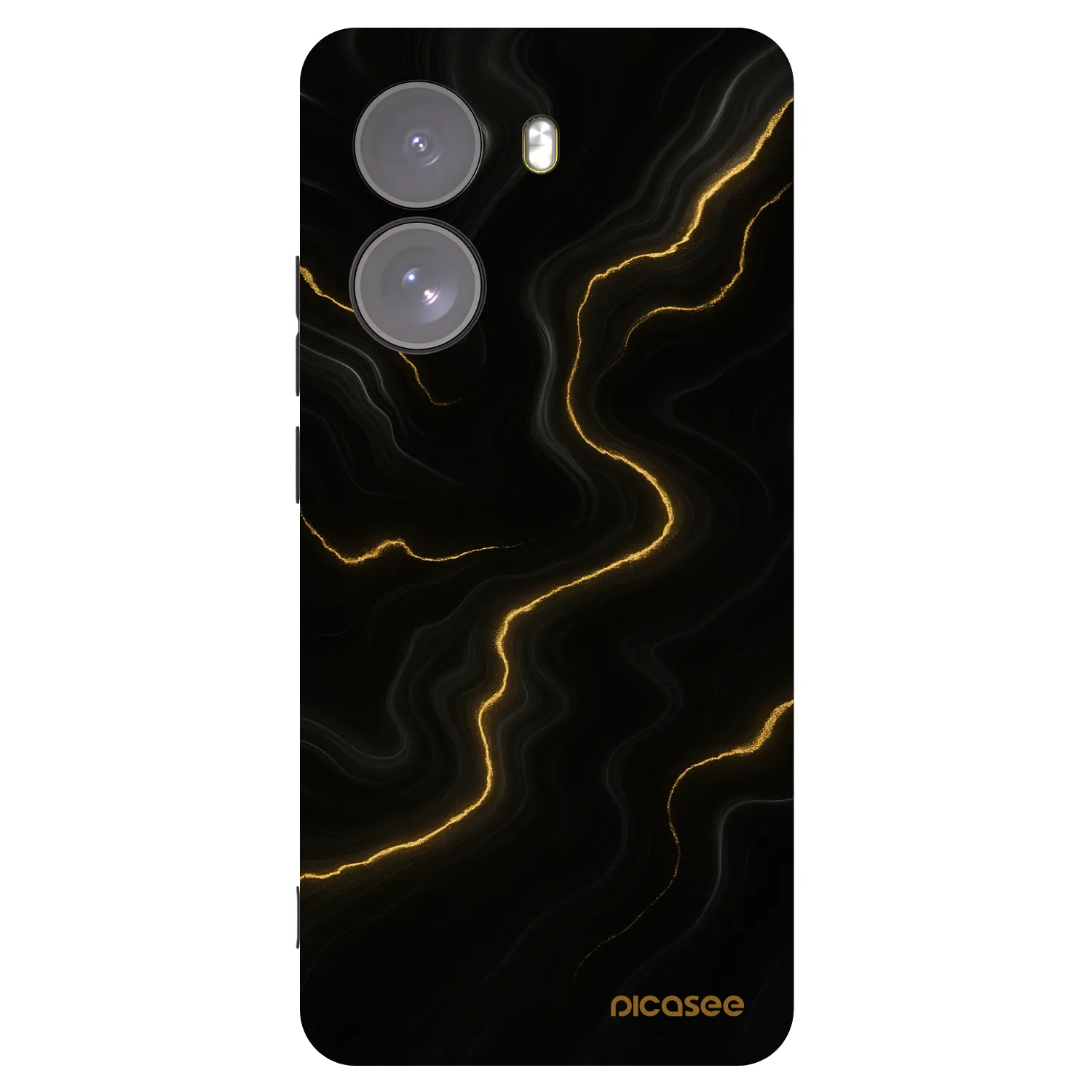 Picasee Xiaomi Poco X7 Hülle - Schwarzes Silikon - Thunder