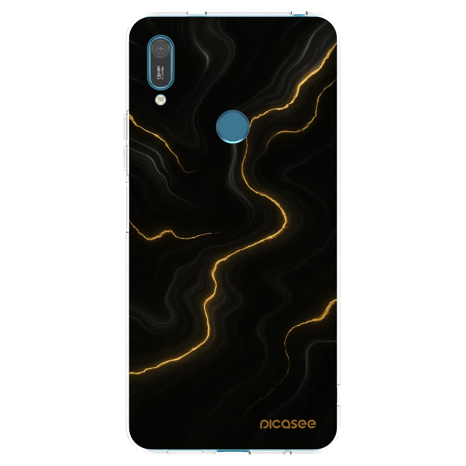 Picasee Huawei Y7 2019 Hülle - Transparentes Silikon - Thunder