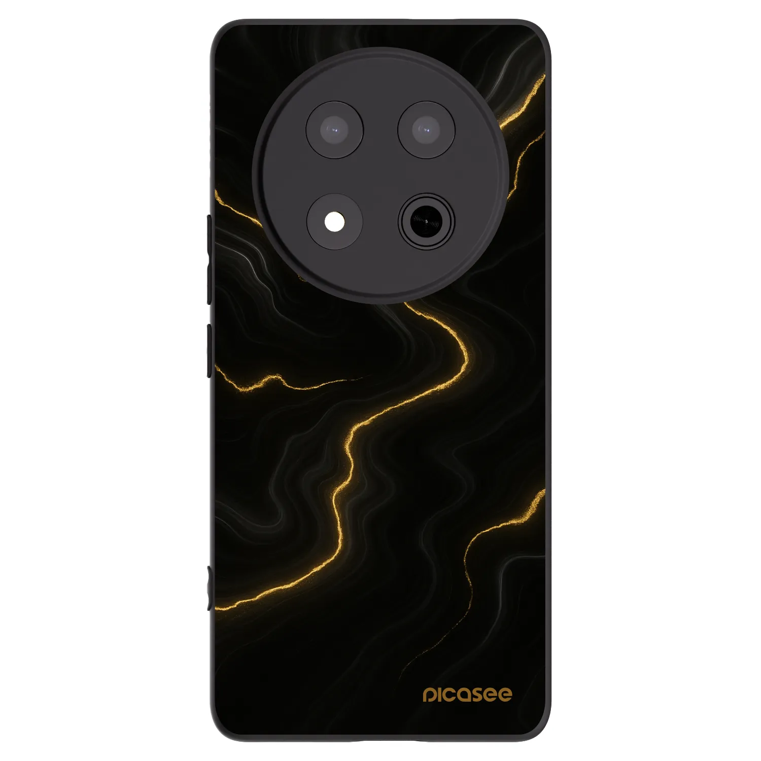 Picasee Honor Magic7 Lite 5G Hülle - Schwarzes Silikon - Thunder