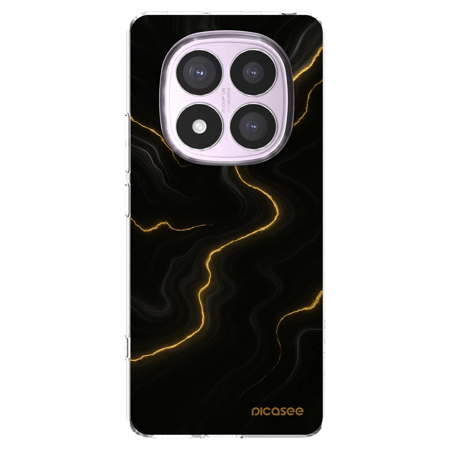 Picasee Xiaomi Redmi Note 14 Pro 4G Hülle - Transparentes Silikon - Thunder