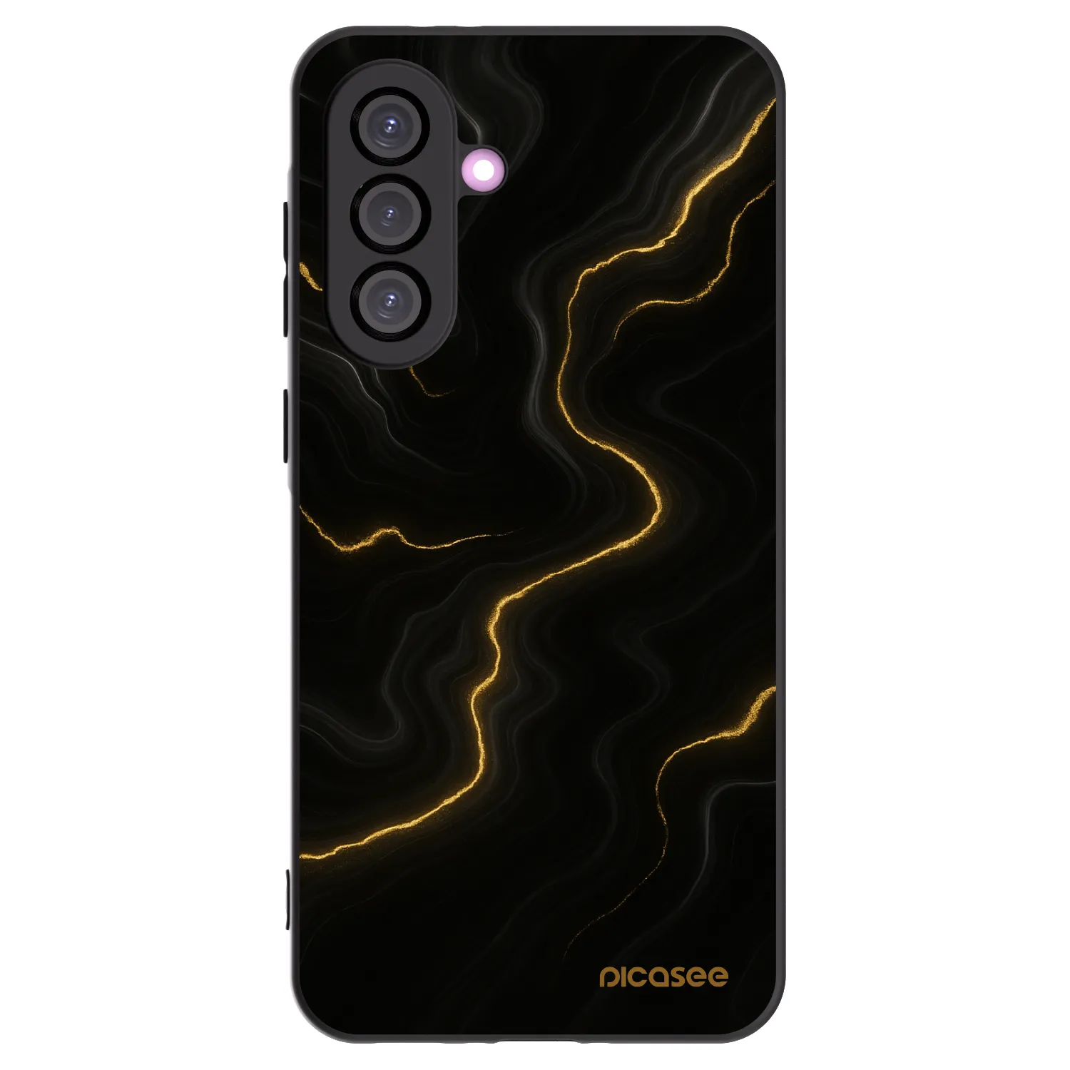 Picasee Samsung Galaxy A56 5G A566B Hülle - Schwarzes Silikon - Thunder