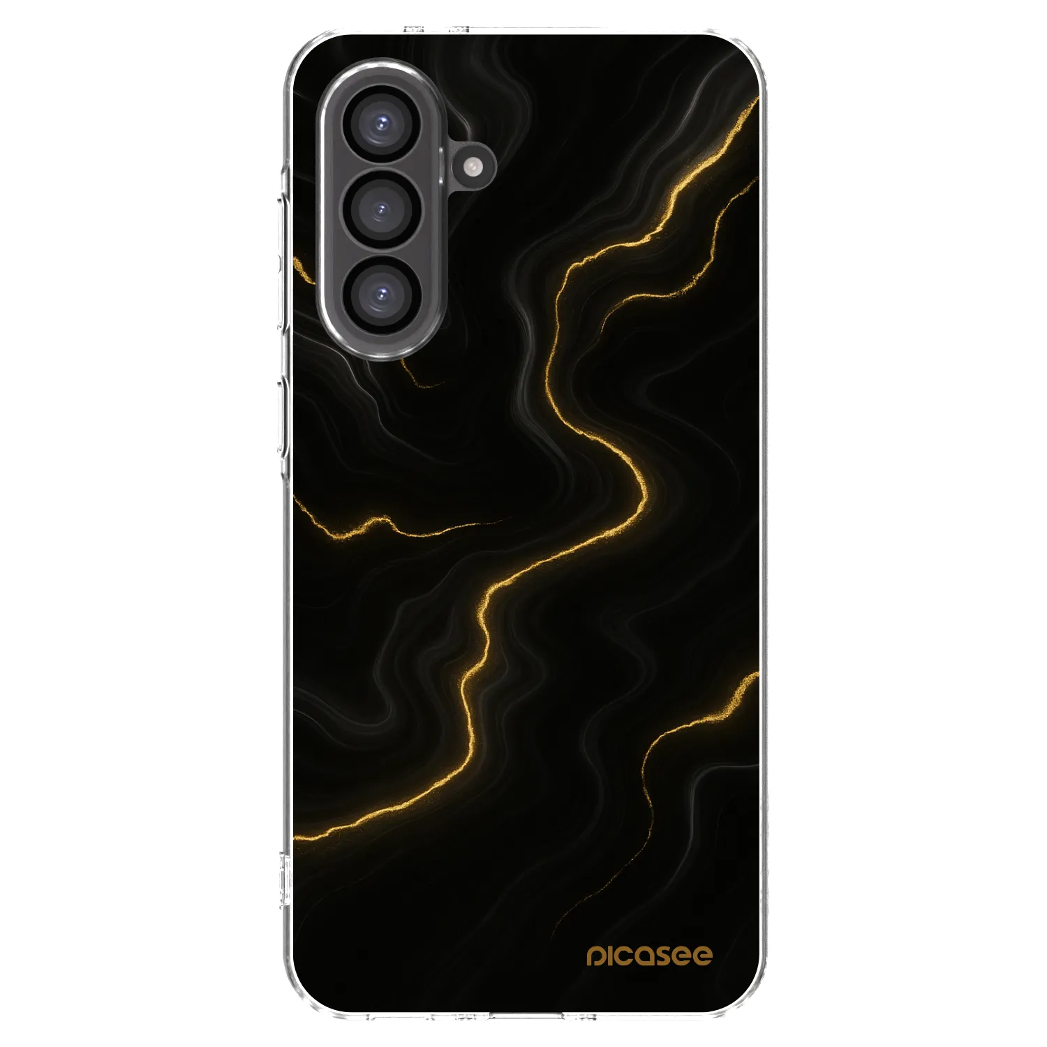 Picasee Samsung Galaxy A36 5G Hülle - Transparentes Silikon - Thunder