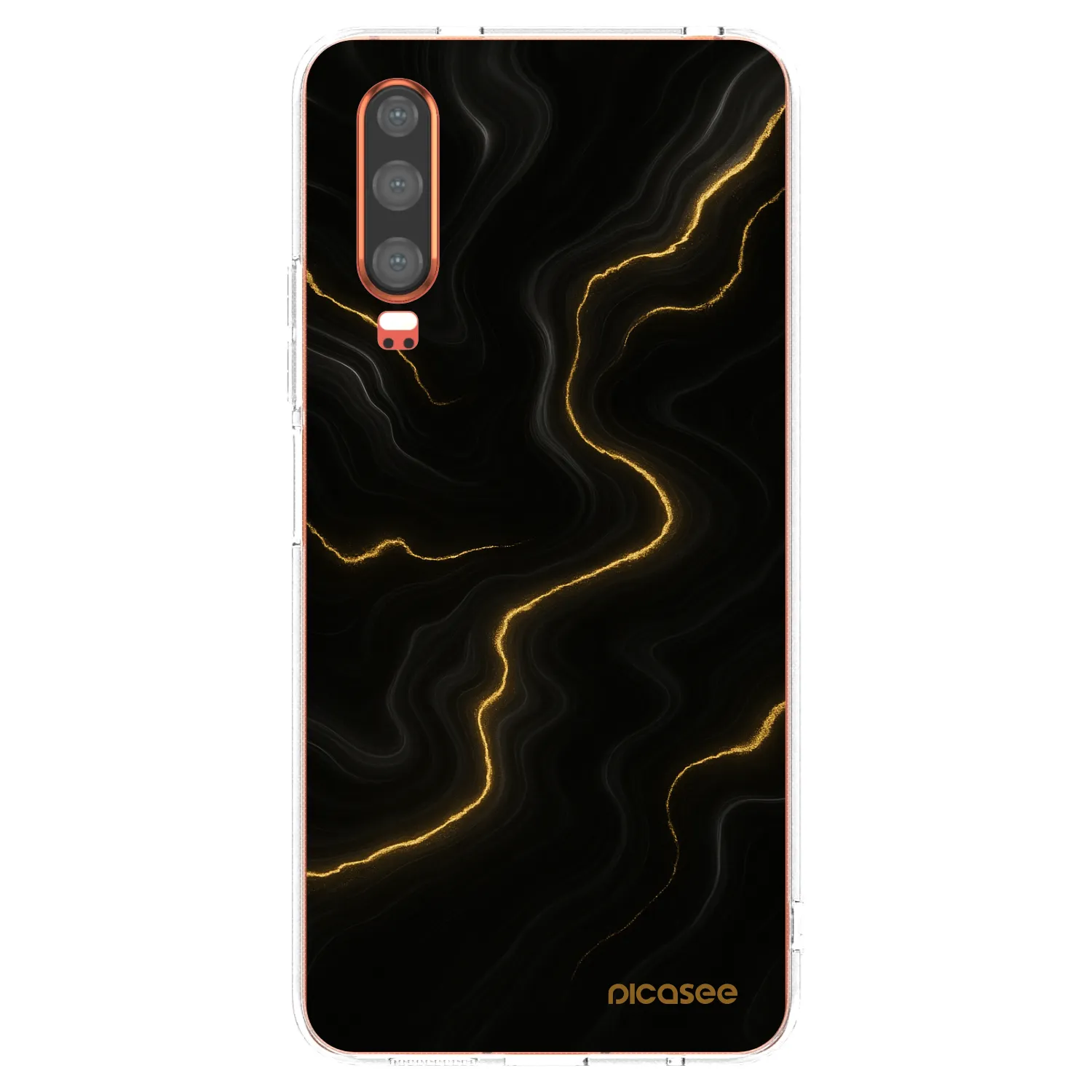 Picasee Huawei P30 Hülle - Transparentes Silikon - Thunder