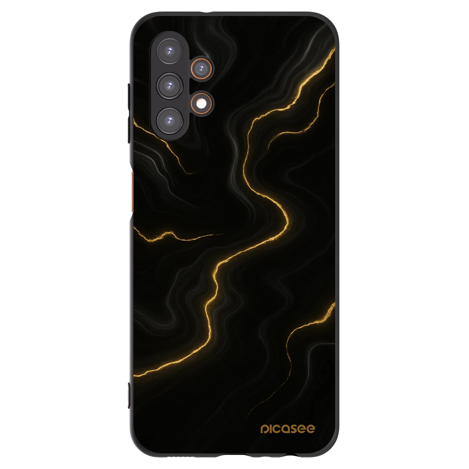 Picasee Samsung Galaxy A13 5G Hülle - Schwarzes Silikon - Thunder