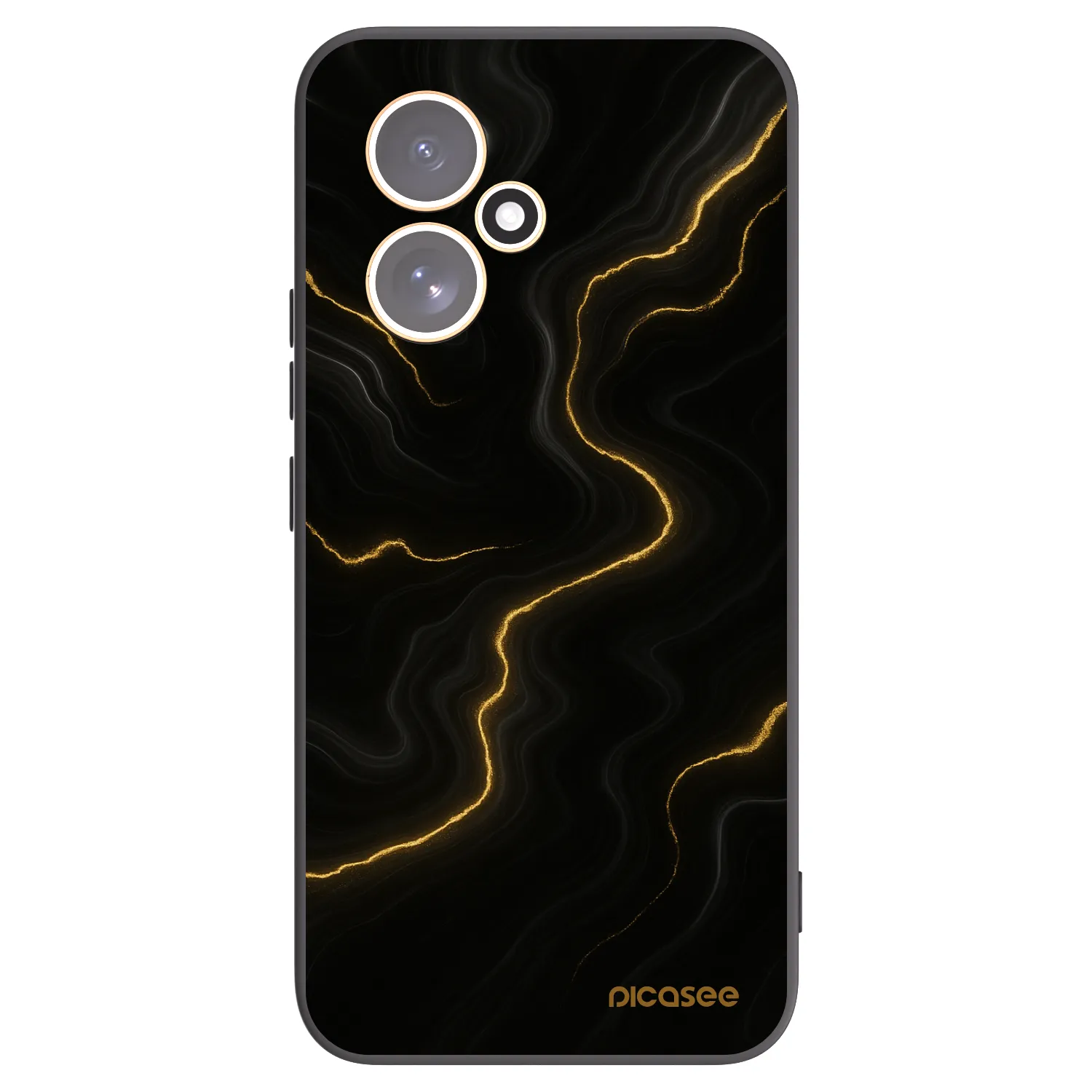 Picasee Honor 400 5G Hülle - Schwarzes Silikon - Thunder