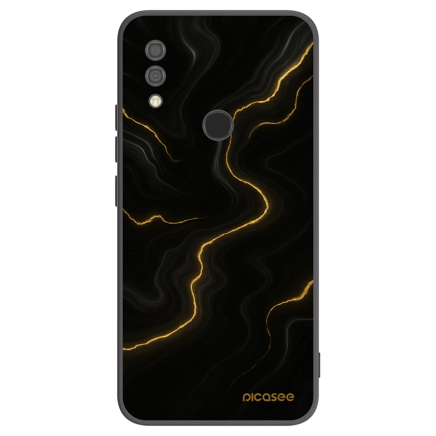 Picasee Xiaomi Redmi 7 Hülle - Schwarzes Silikon - Thunder