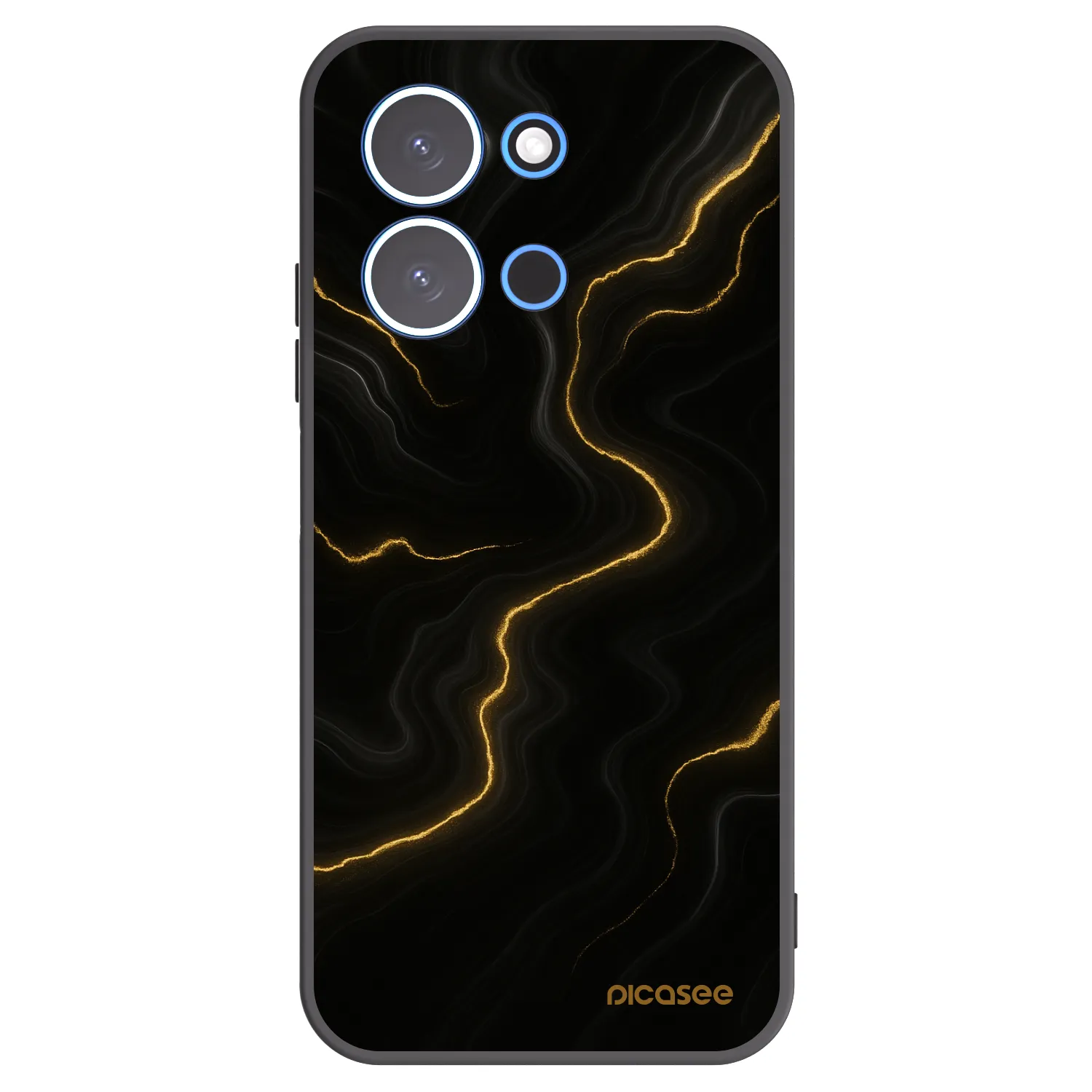 Picasee Xiaomi Redmi 15C 4G Hülle - Schwarzes Silikon - Thunder