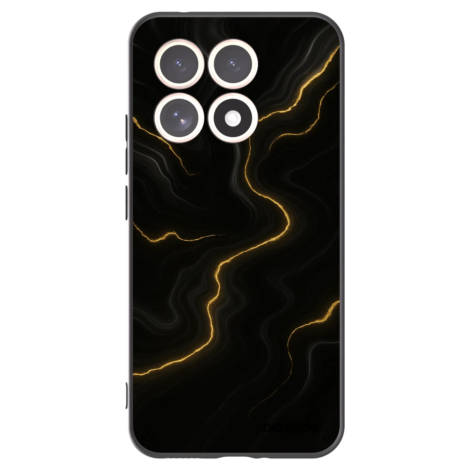 Picasee Xiaomi 15T Hülle - Schwarzes Silikon - Thunder